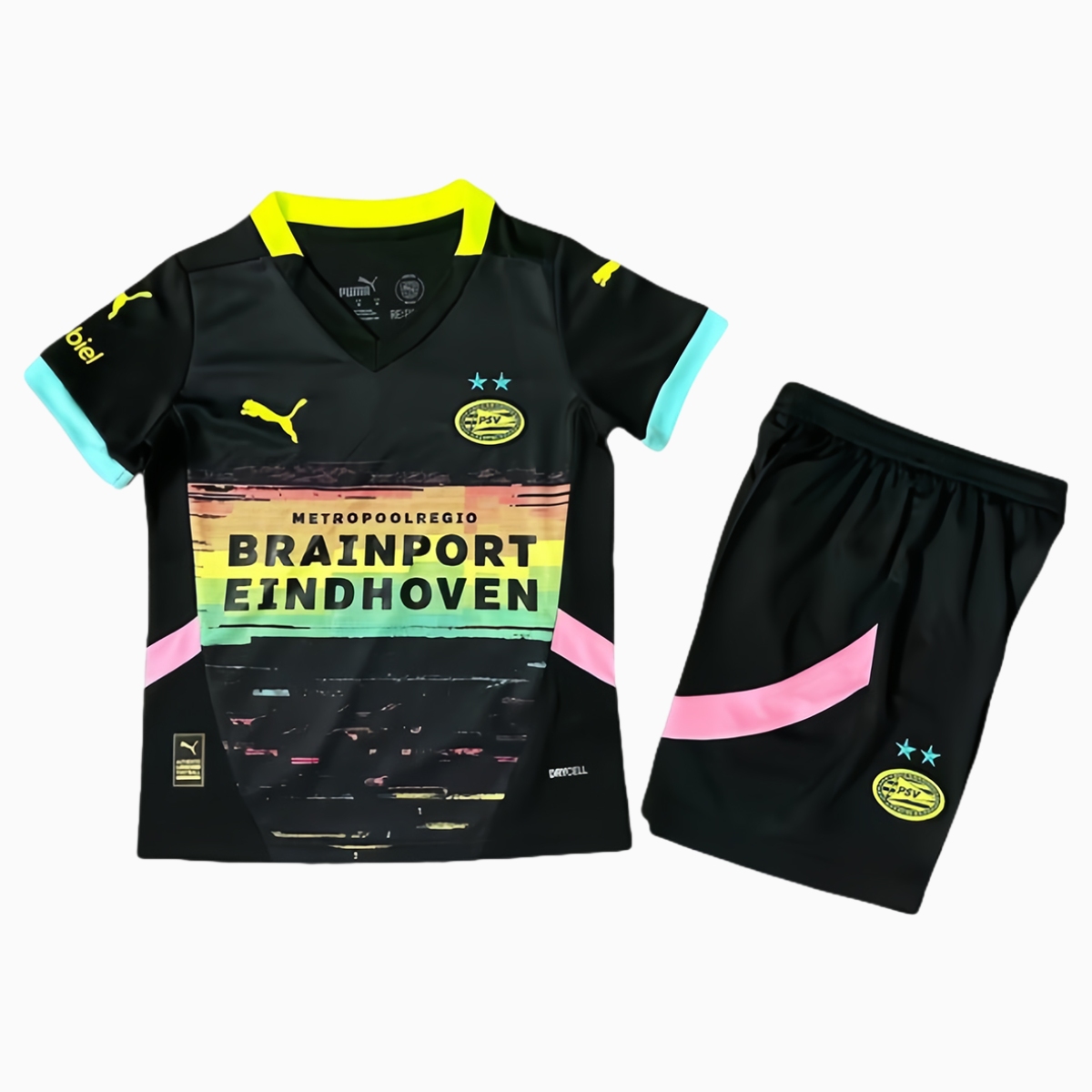 PSV Eindhoven 24-25 Away Kids Kit - ManixJersey