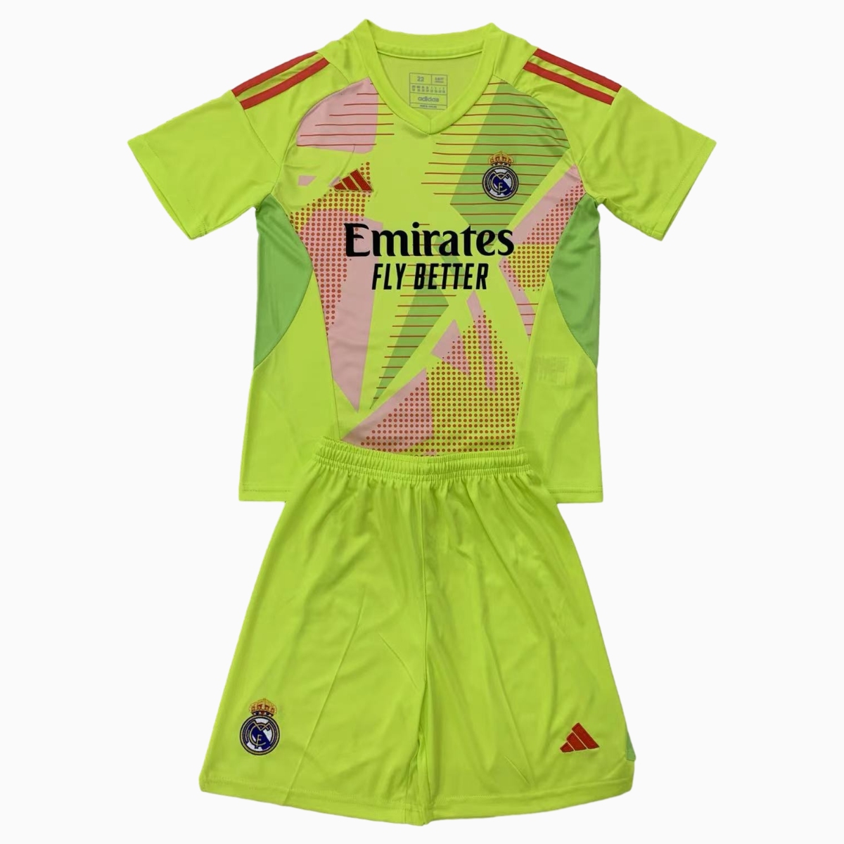 Real Madrid 24-25 Light Green Goalkeeper Kids Kit - ManixJersey
