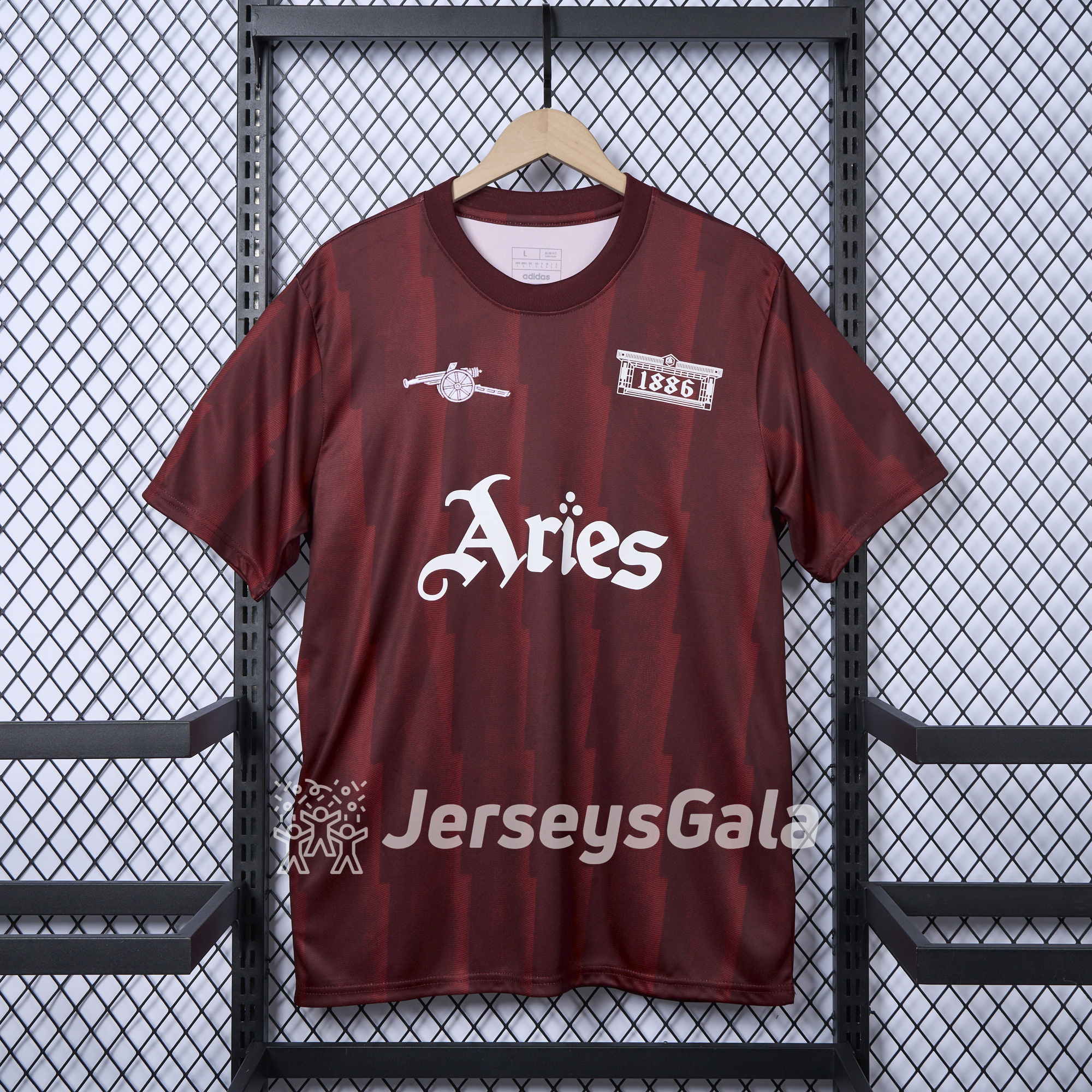 Arsenal x Aries 24-25 Vintage Red T-shirts - ManixJersey