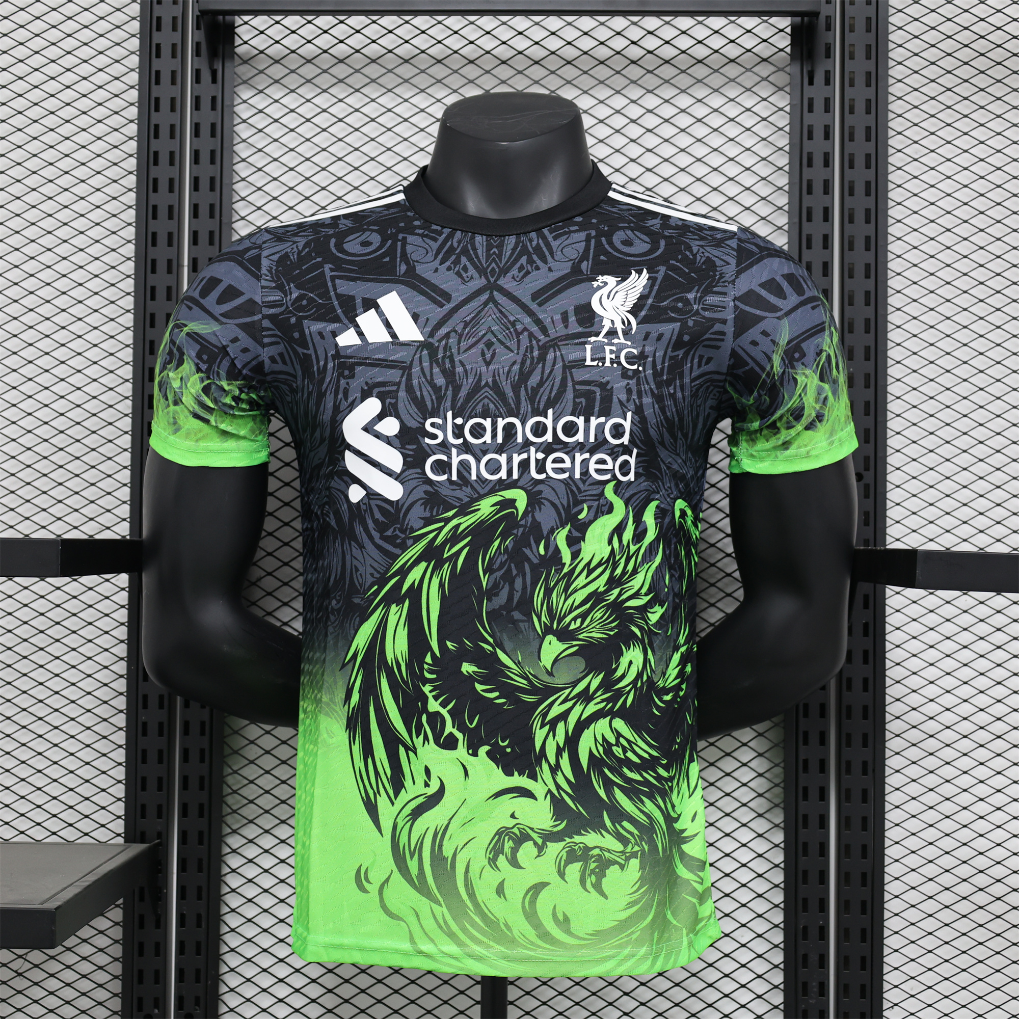 Liver.pool 24-25 Green Fire Phoenix Special Edition Jersey - Player Version - ManixJersey