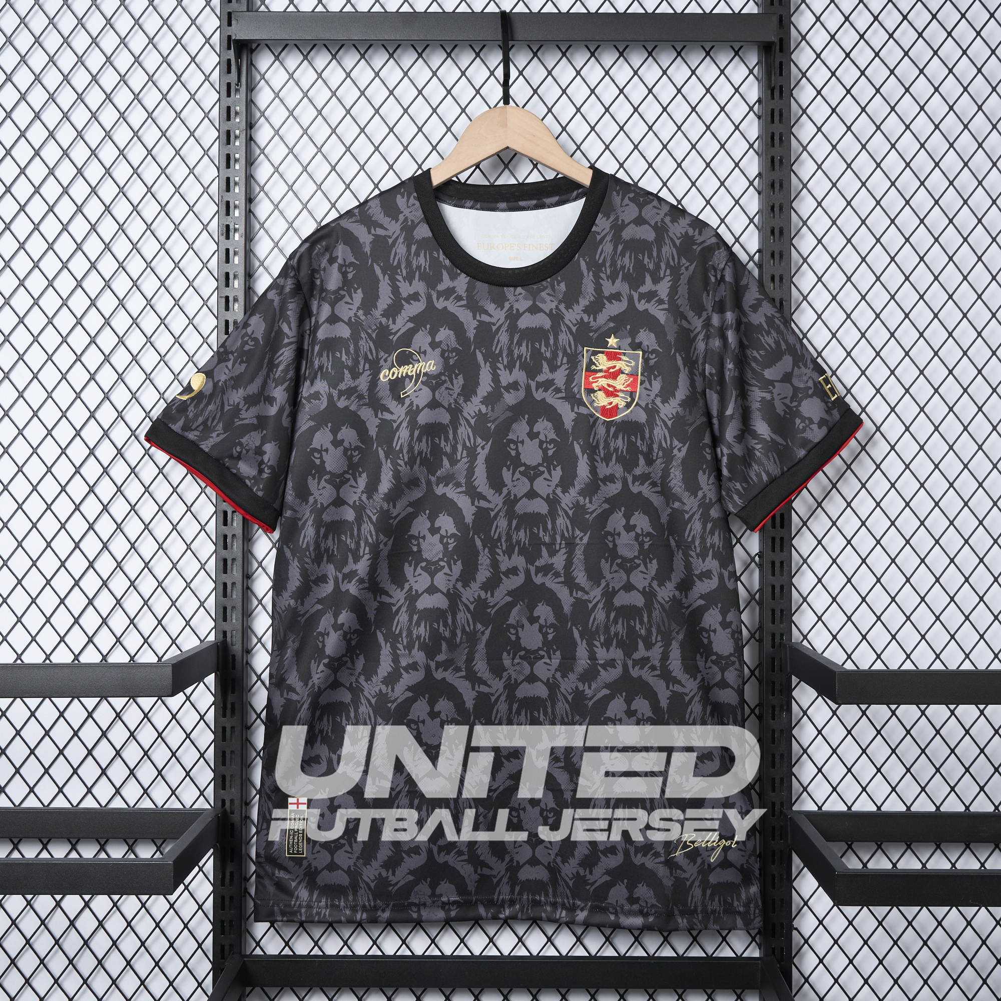 England 2024 Black The Lions Special Edition Jersey - Fans Version - ManixJersey
