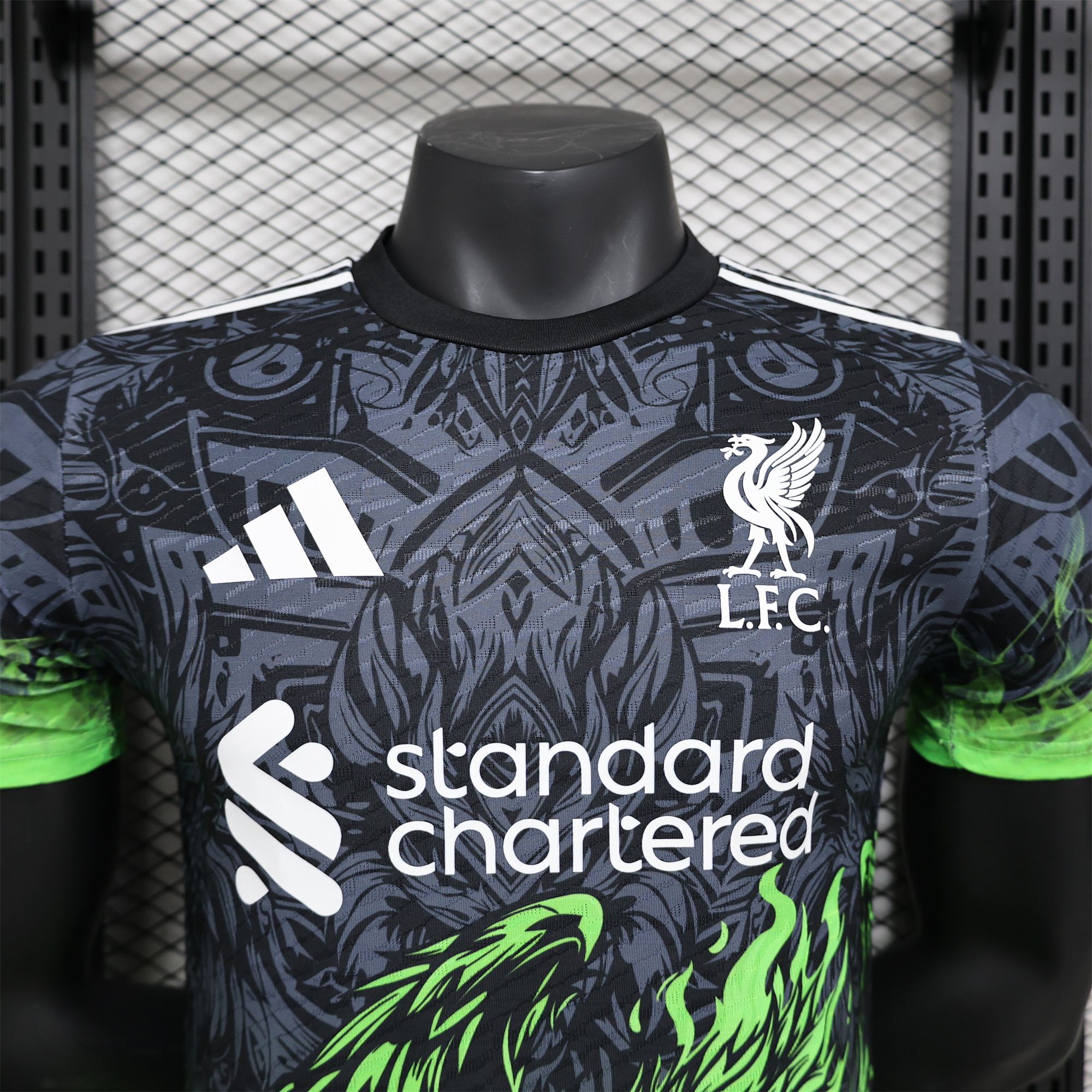 Liver.pool 24-25 Green Fire Phoenix Special Edition Jersey - Player Version - ManixJersey