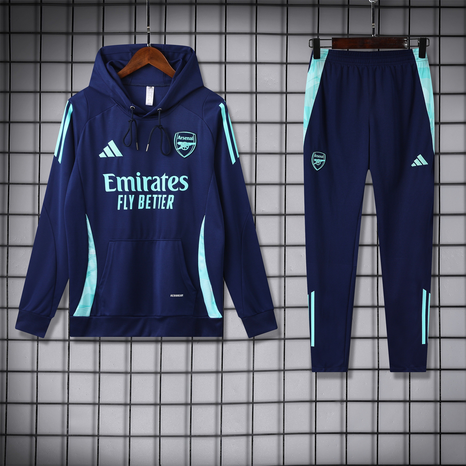Arsenal 24-25 Training Hoodie Set - Royal Blue Hoodie and Pants - ManixJersey