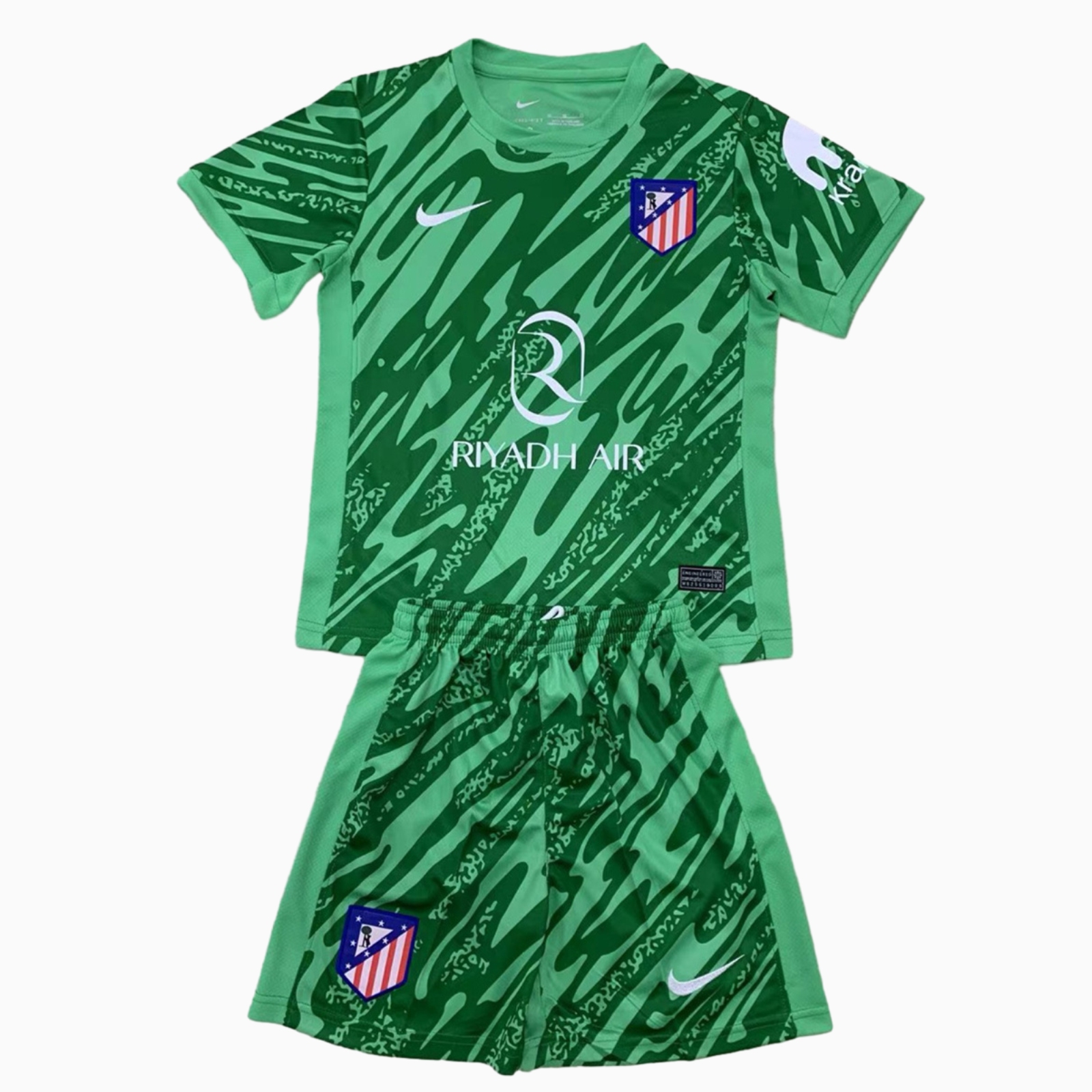 Atletico Madrid 24-25 Green Goalkeeper Kids Kit - ManixJersey