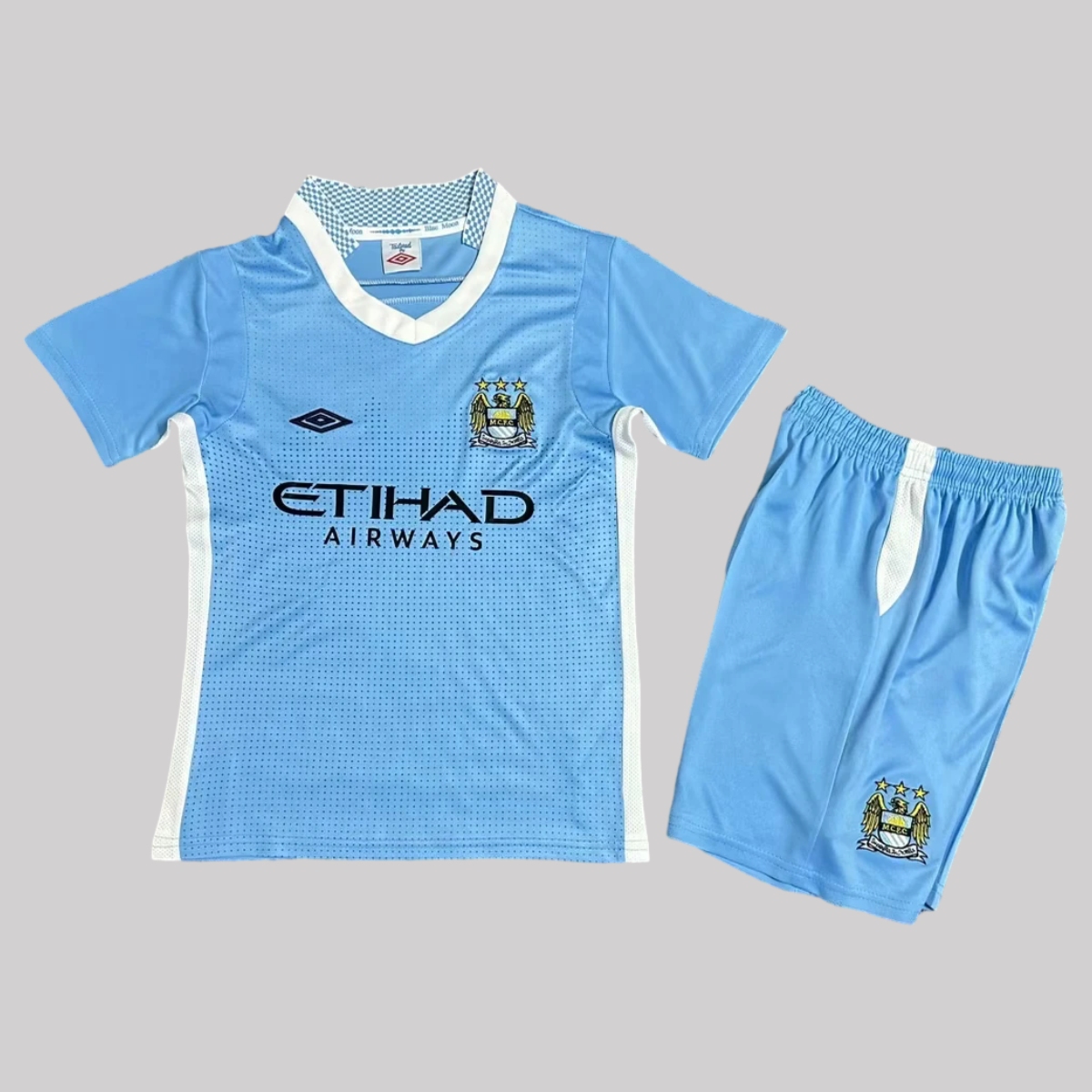 Retro Manchester City 2011-12 Home Kids Kit - ManixJersey