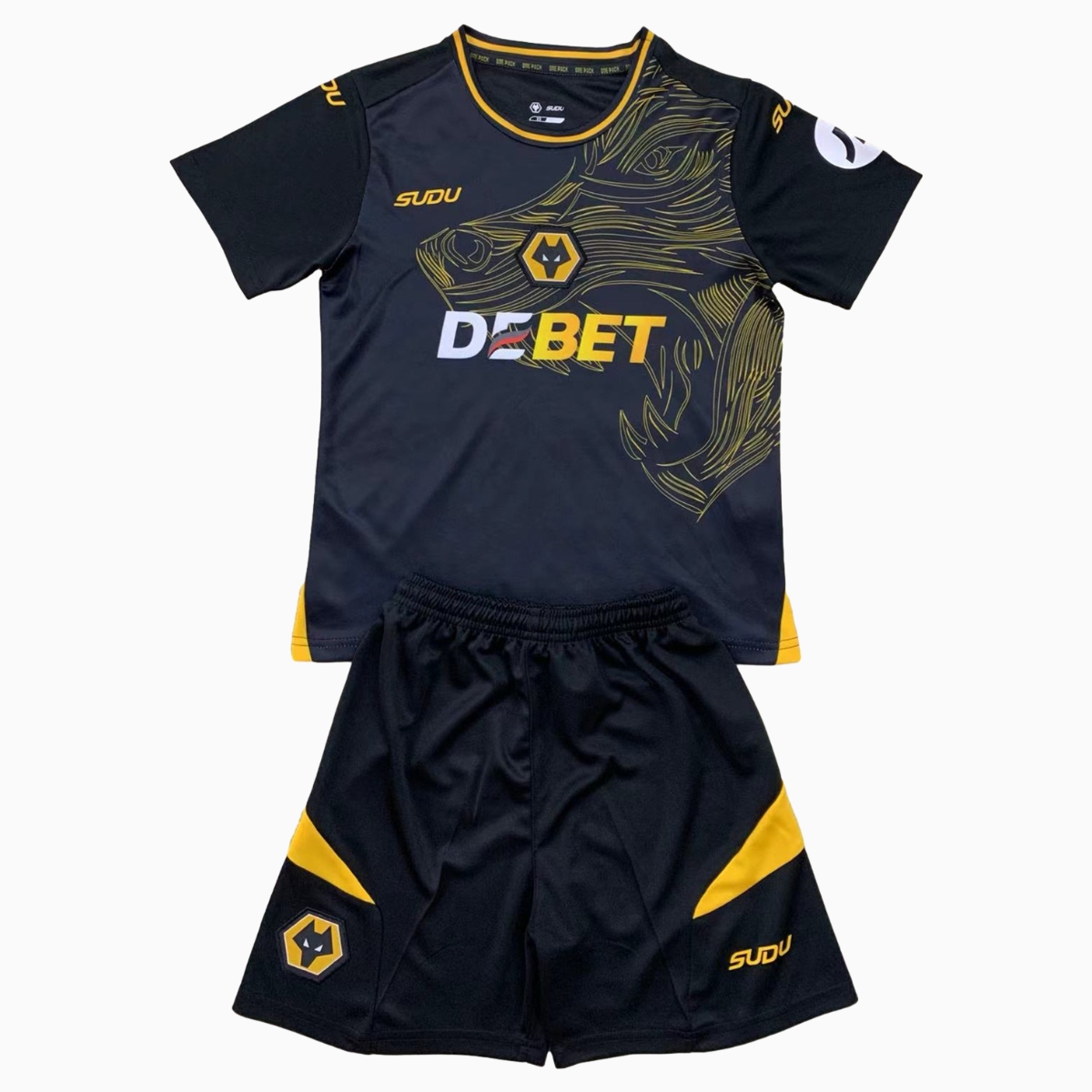 Wolverhampton Wanderers Wolves 24-25 Away Kids Kit - ManixJersey