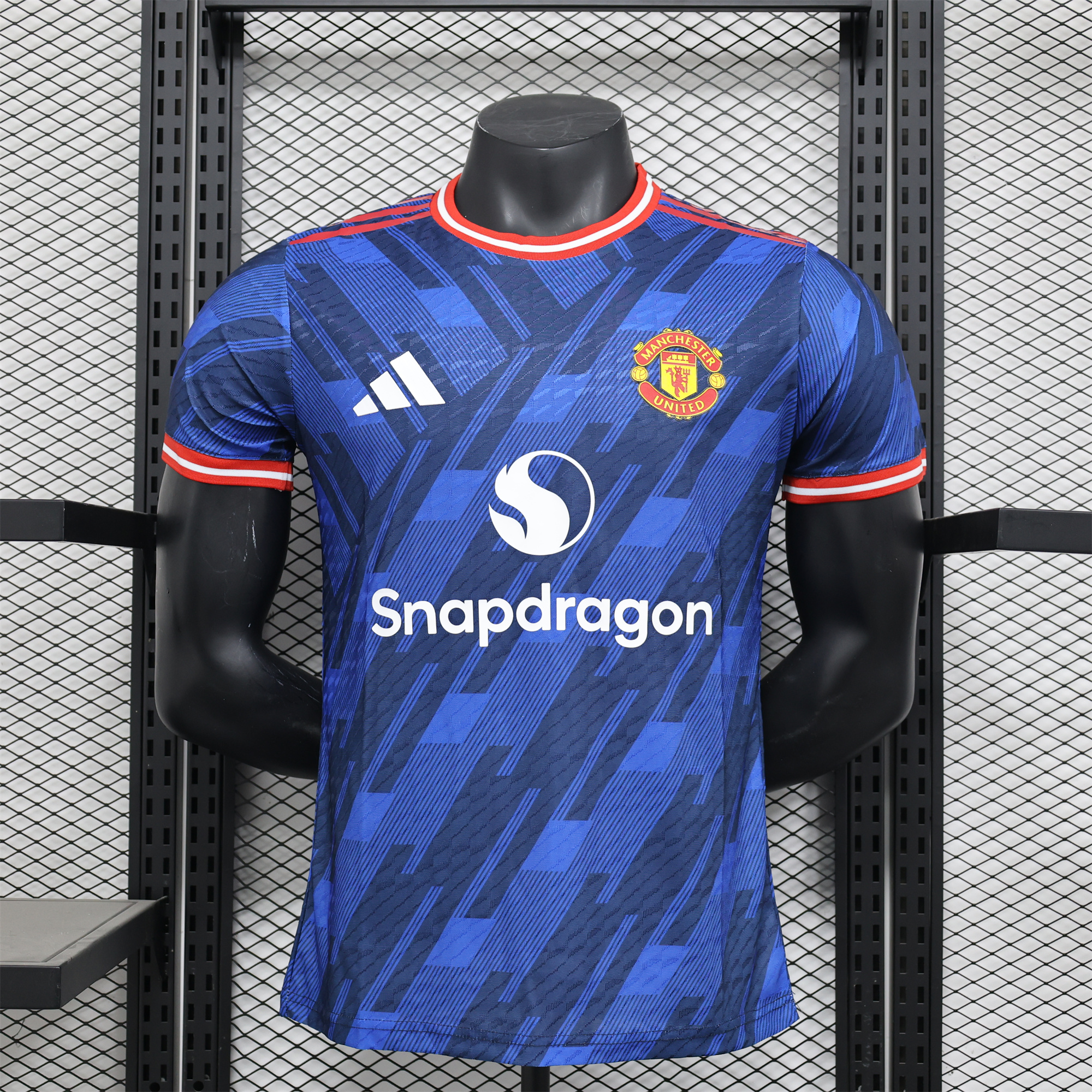 Manchester United 24-25 Blue Stripe Special Edition Jersey - Player Version - ManixJersey
