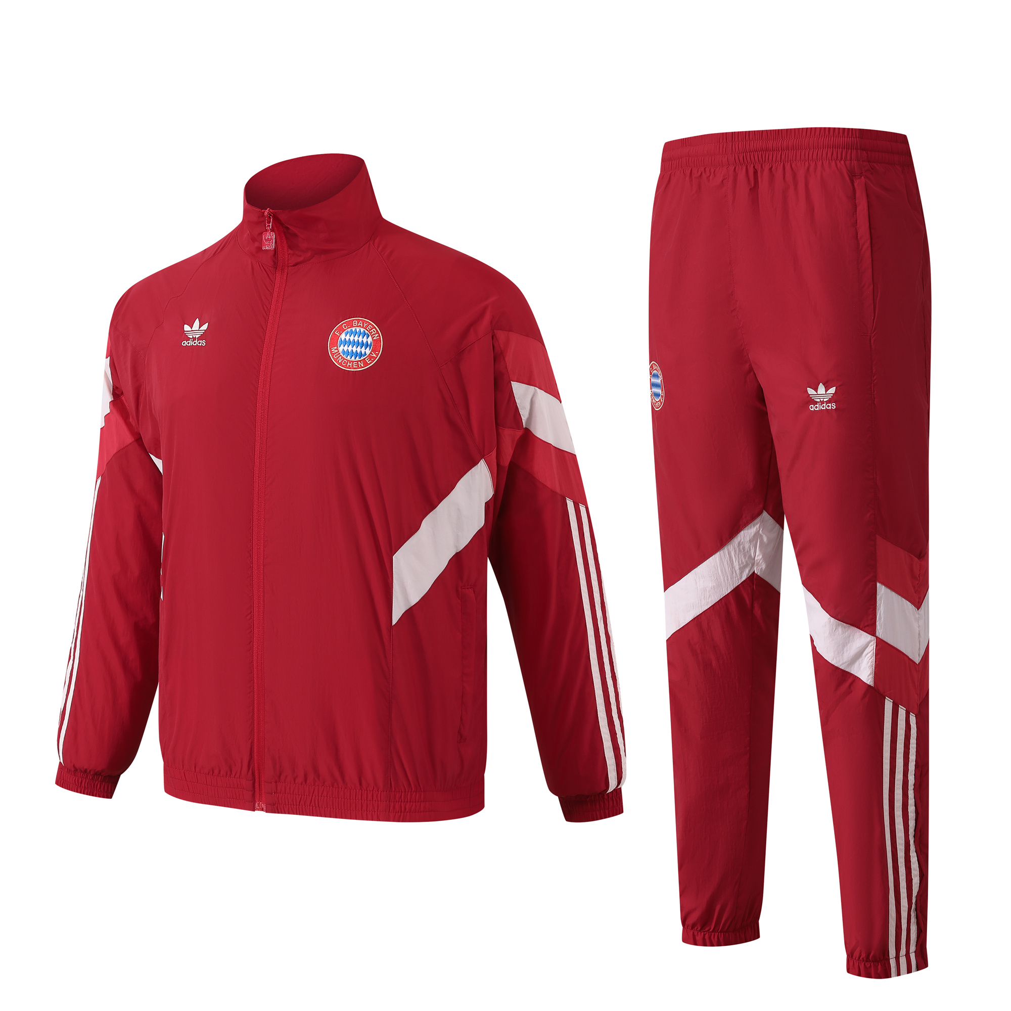 Bayern Munich 24-25 Originals LFSTLR Windbreaker Suit - Red Jackets & Pants - ManixJersey