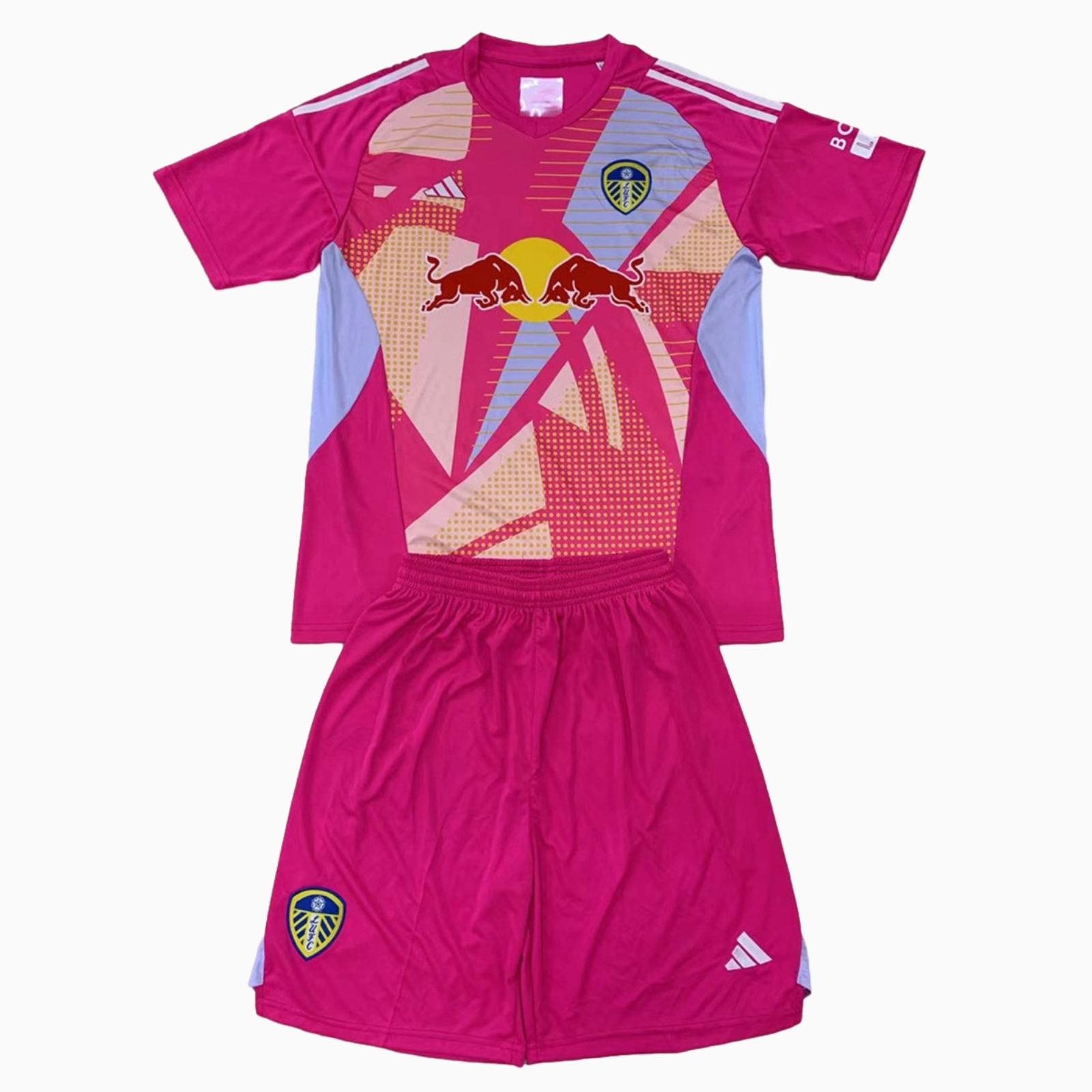 Leeds United 24-25 Pink Goalkeeper Men's Adult Jersey Set - Fans Version - ManixJersey