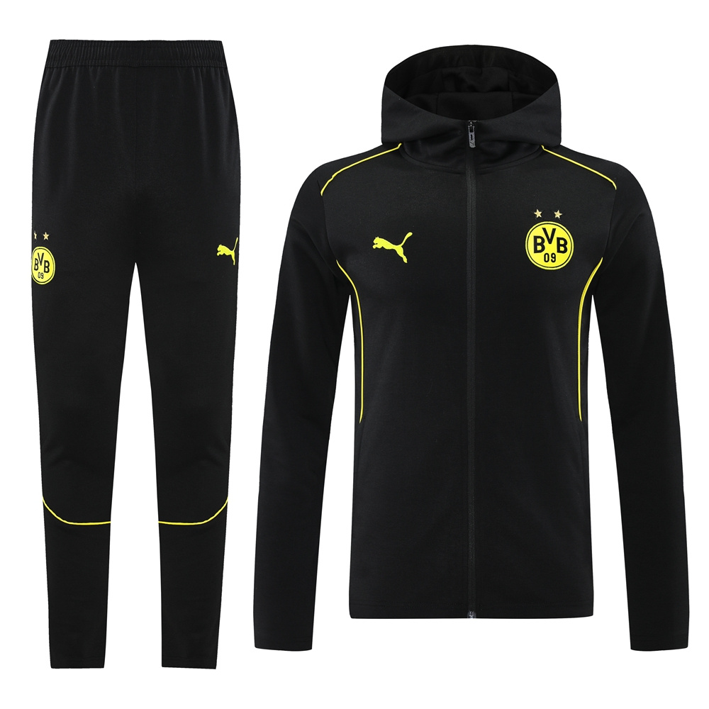 Dortmund 24-25 Training Hoodie Set - Black Hoodie and Pants - ManixJersey