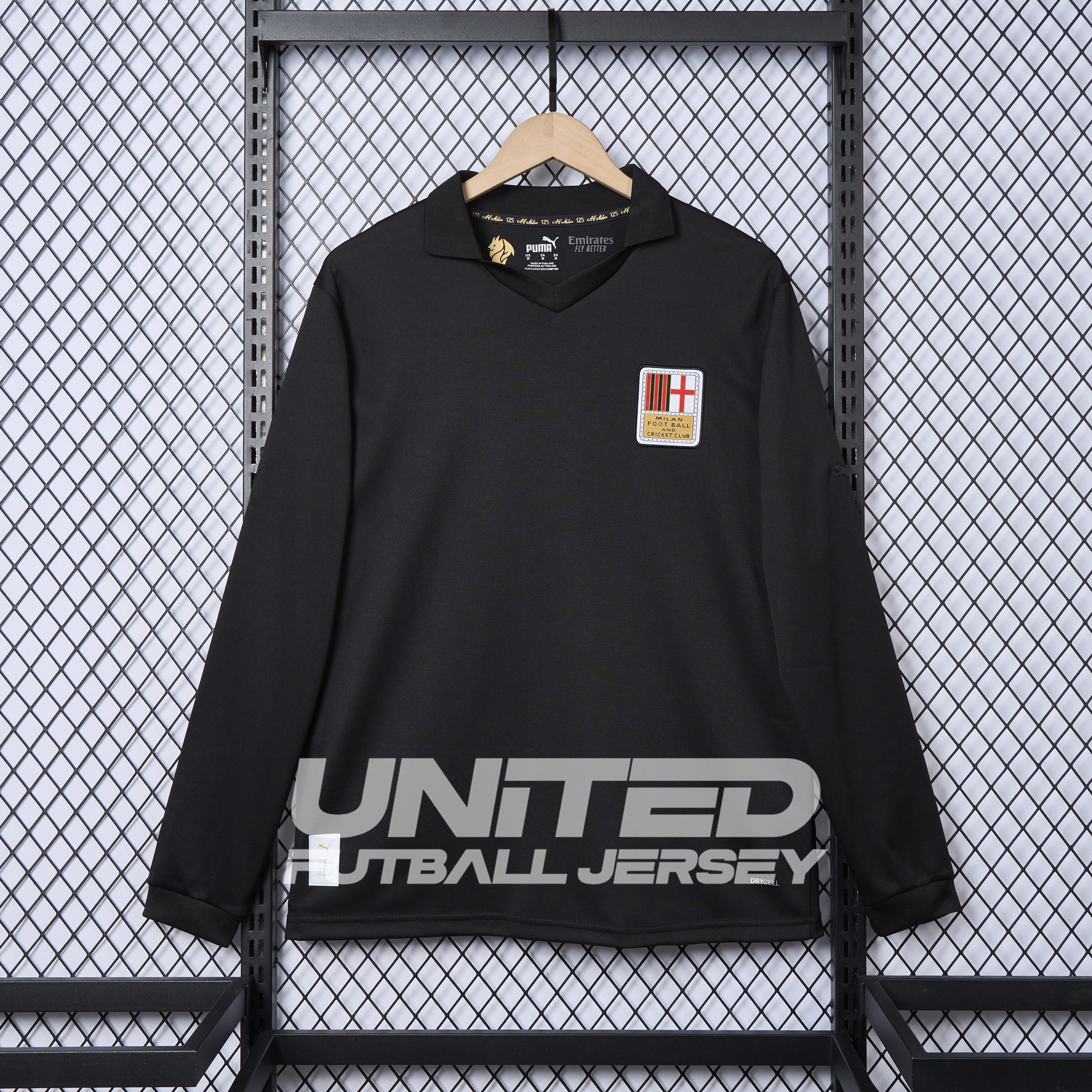 AC Milan 24-25 125th Anniversary Long Sleeves Black GK Jersey - Fans Version - ManixJersey