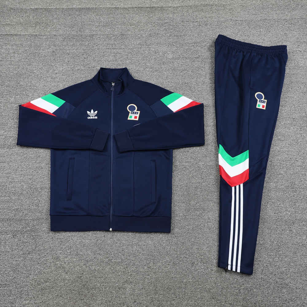 Italy 24-25 Training Hoodie Set - Royal Blue Hoodie and Pants - ManixJersey