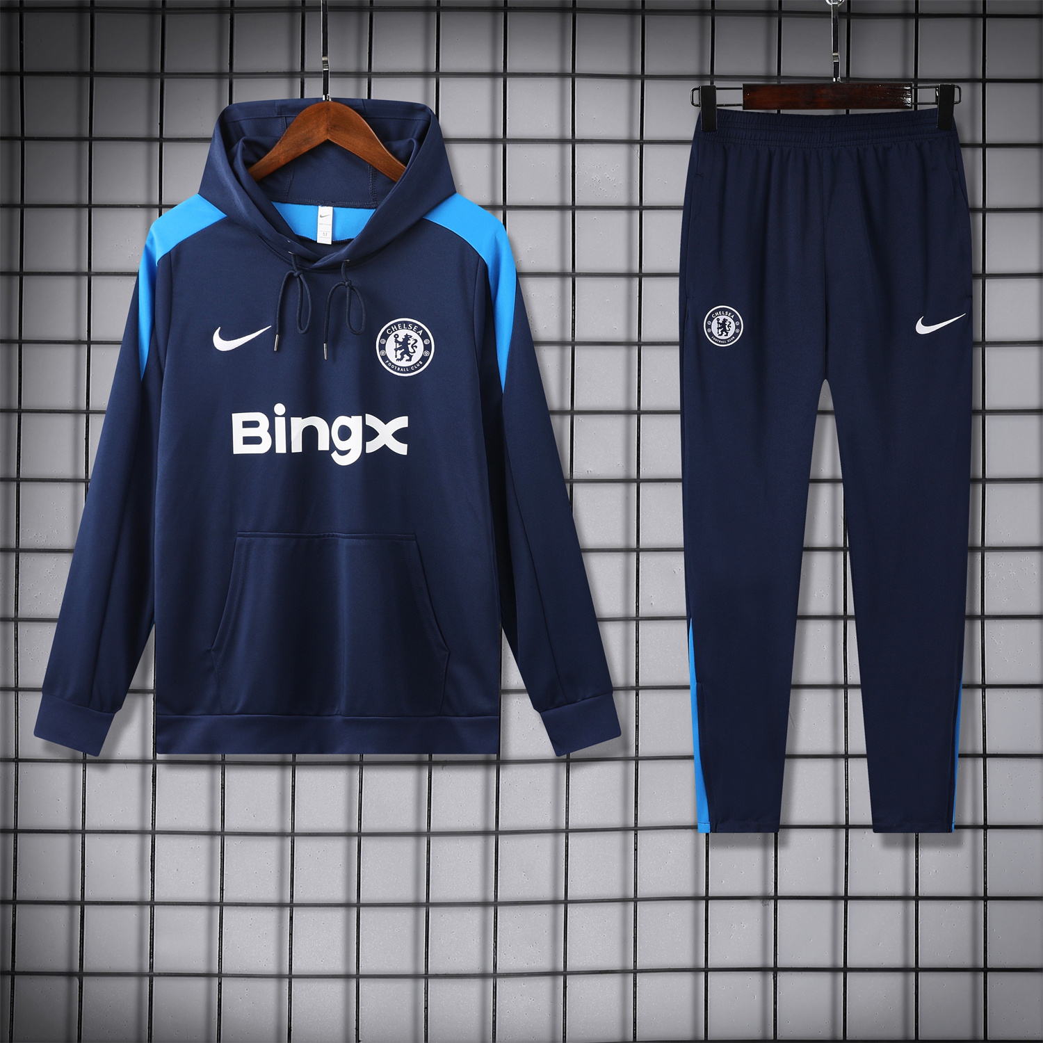 C.H.E.L.S.E.A 24-25 Training Hoodie Set - Deep Blue Hoodie and Pants - ManixJersey