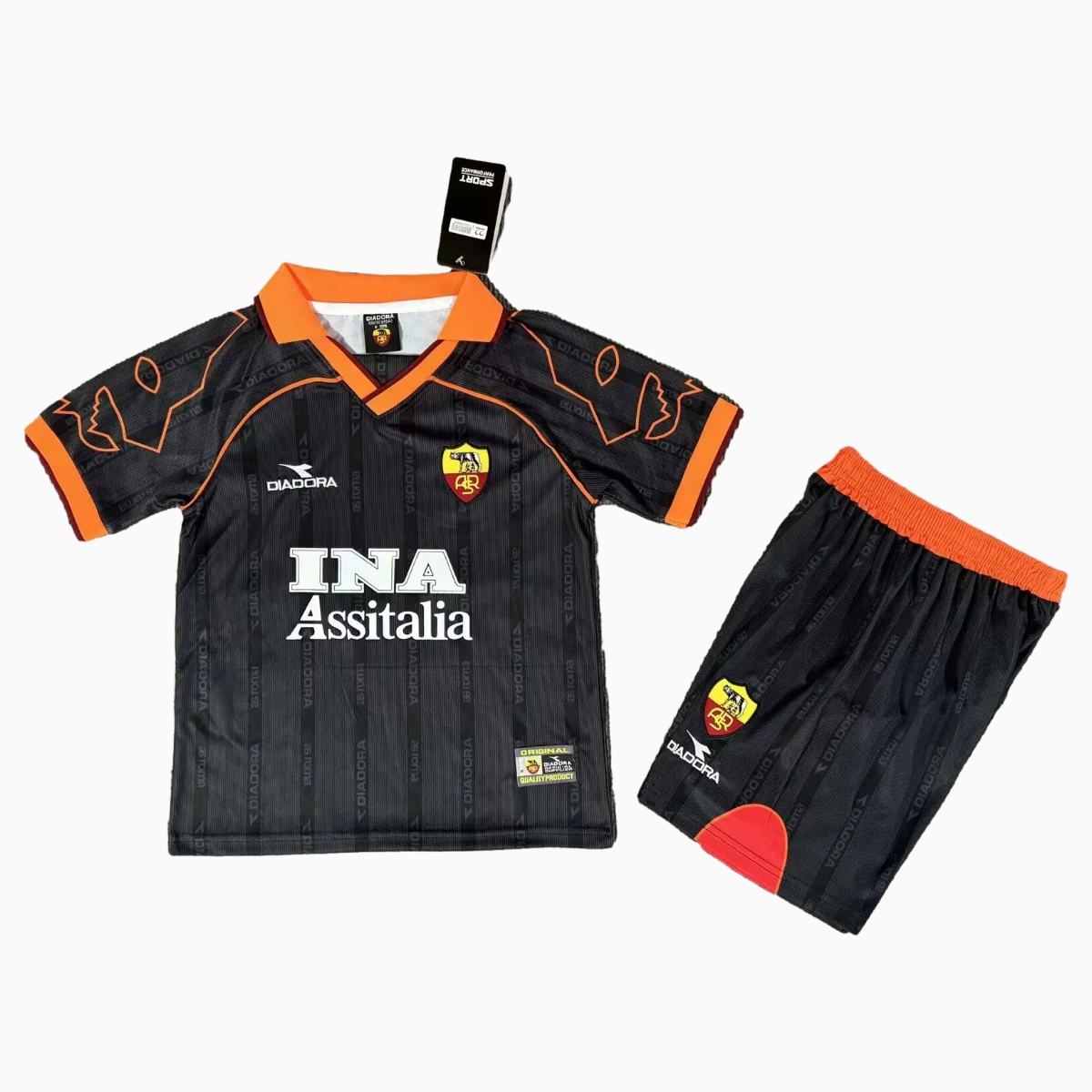 Retro Roma 1999-00 Third Kids Kit - ManixJersey