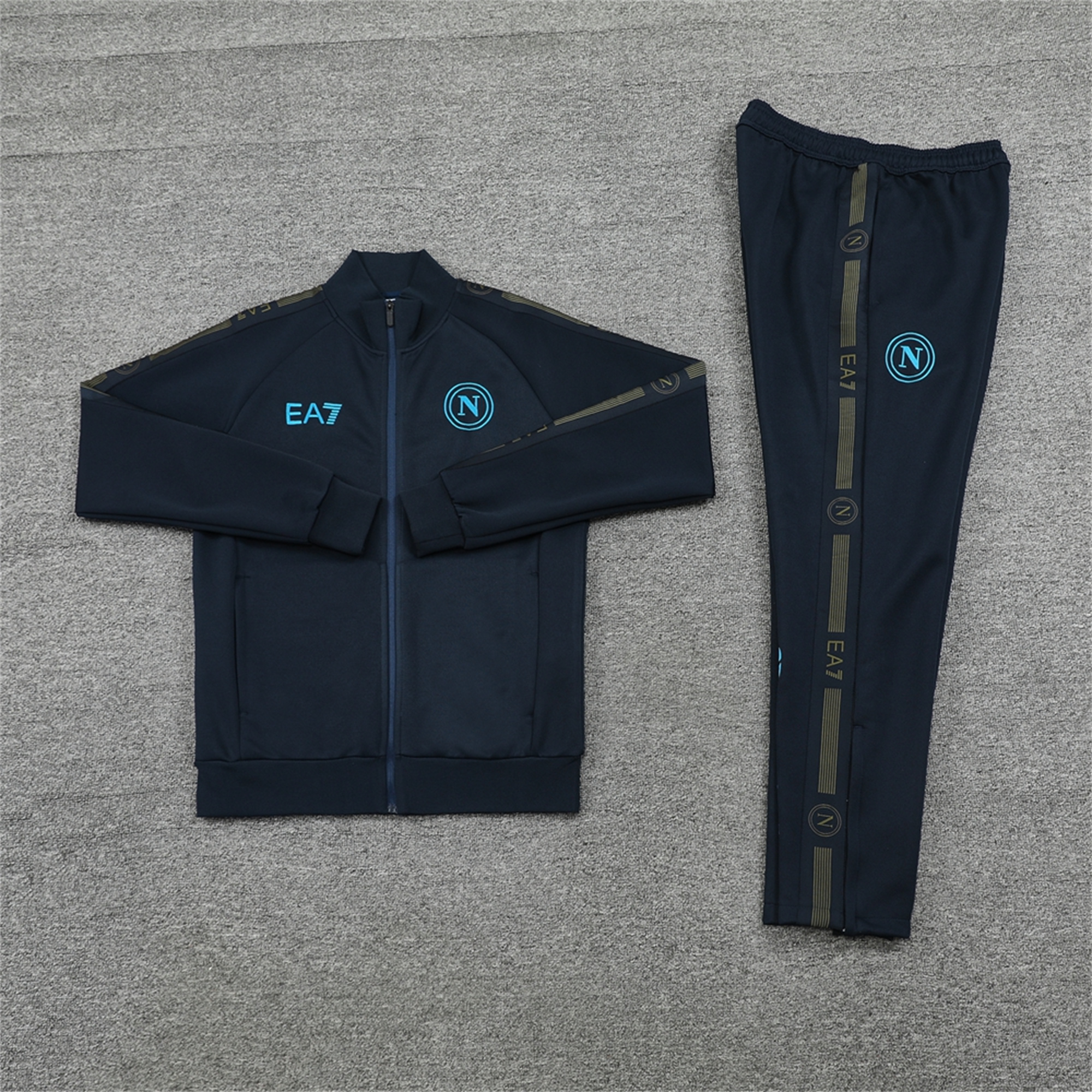 Napoli 24-25 Jacket Training Tracksuit - Deep Blue Top and Pants - ManixJersey
