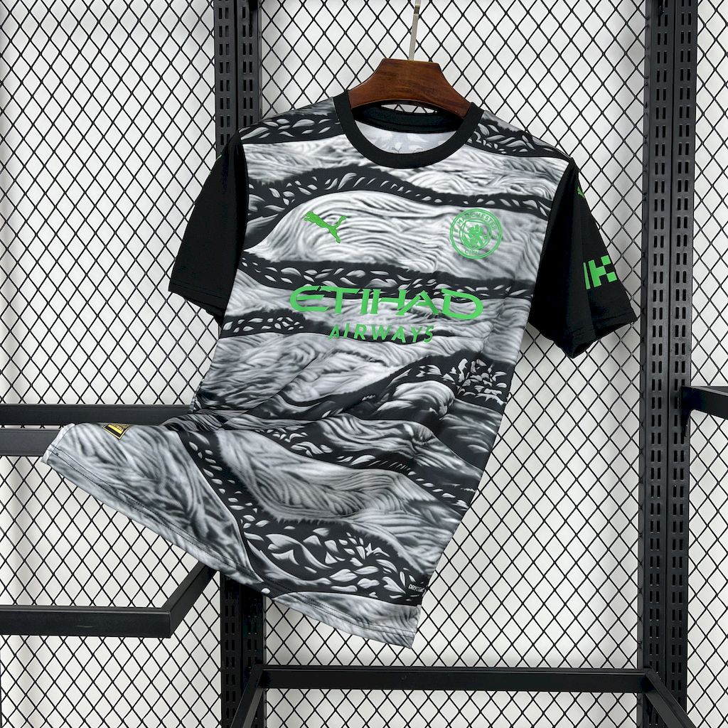 Manchester City 24-25 Black White Fan-designed Special Edition Jersey - Fans Version - ManixJersey