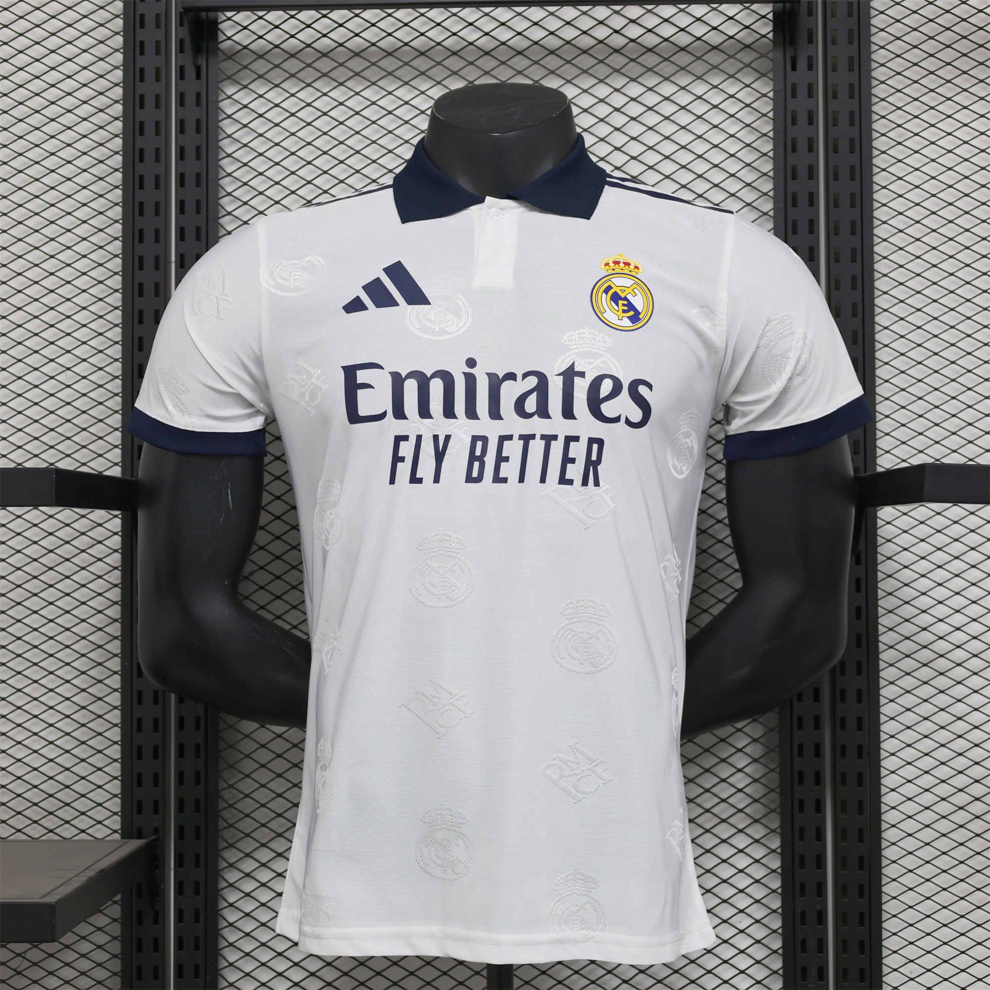 Real Madrid 24-25 White LOGO Special Edition Jersey - Player Version - ManixJersey