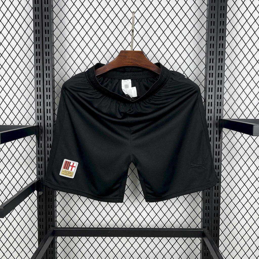 AC Milan 24-25 125th Anniversary Black GK Shorts - Fans Version - ManixJersey