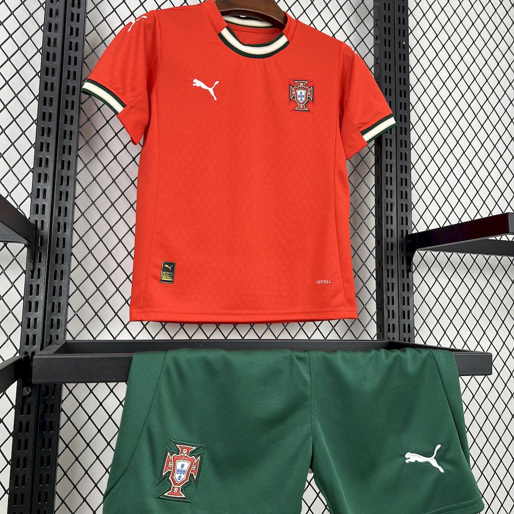 Portugal 2025-26 Home Kids Kit - ManixJersey