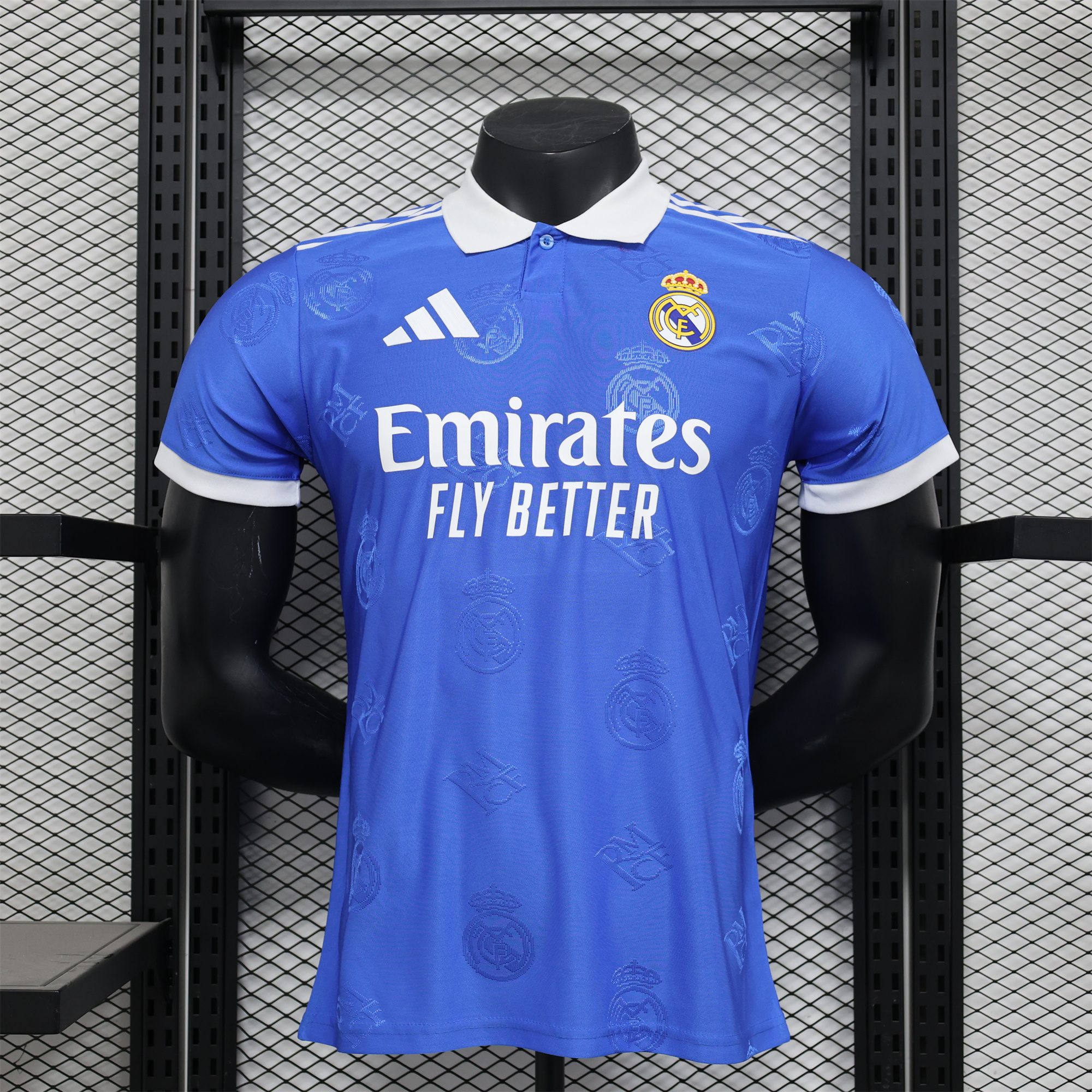 Real Madrid 24-25 Blue LOGO Special Edition Jersey - Player Version - ManixJersey