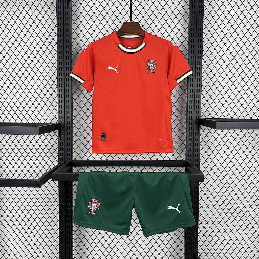 Portugal 2025-26 Home Kids Kit - ManixJersey