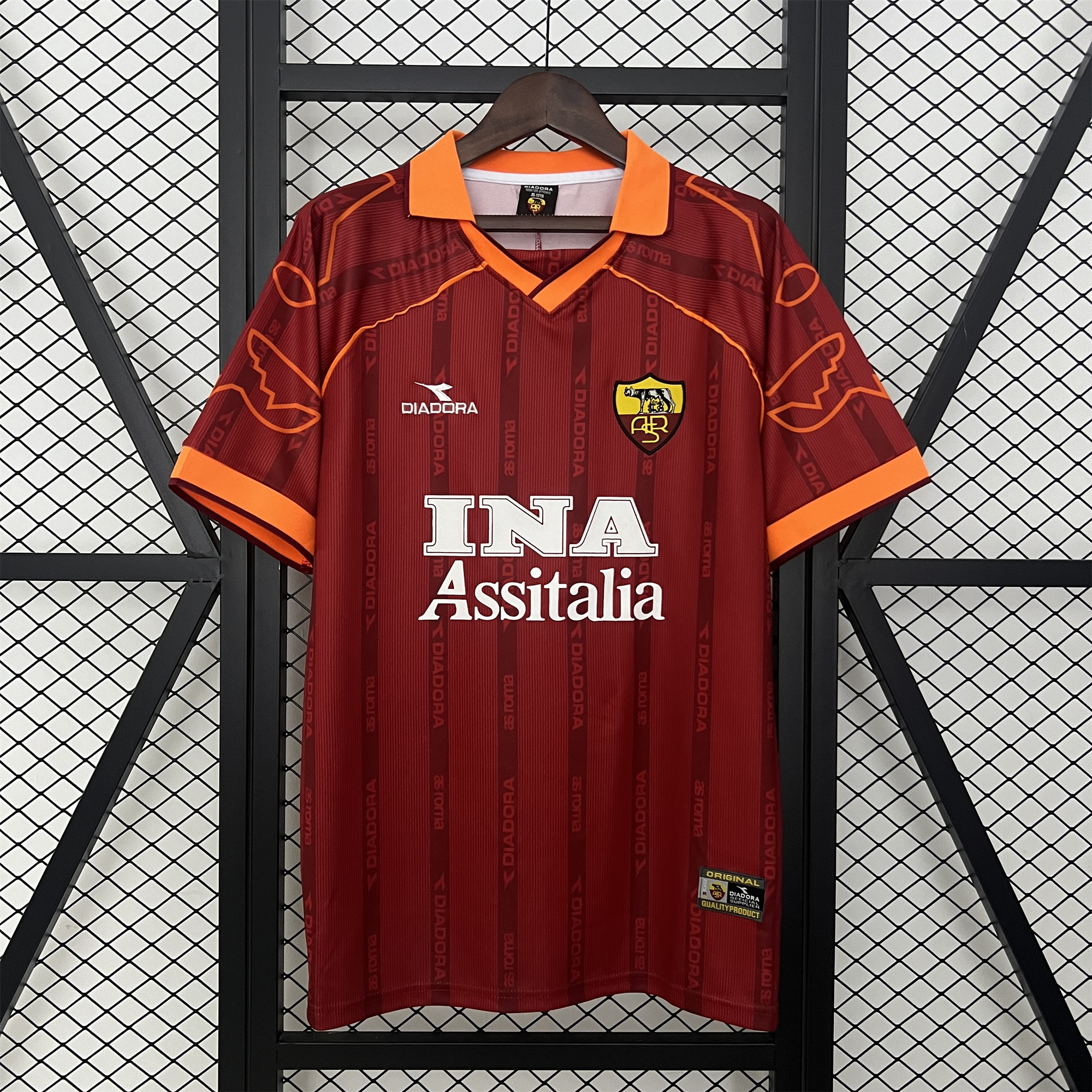 Retro Roma 1999-00 Home Jersey - ManixJersey