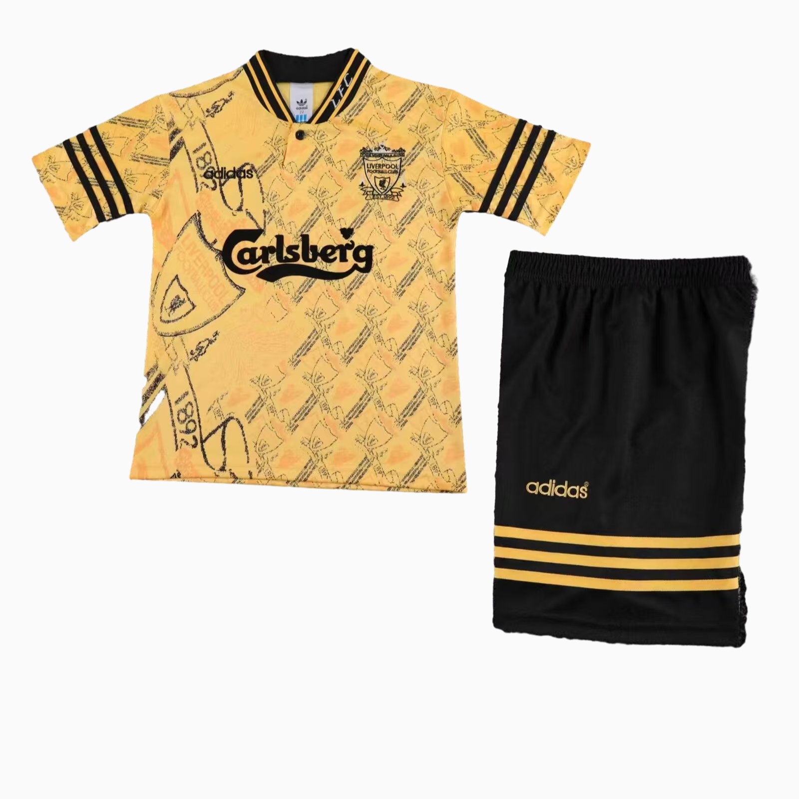 Retro Liver.pool 1994-96 Third Kids Kit - ManixJersey