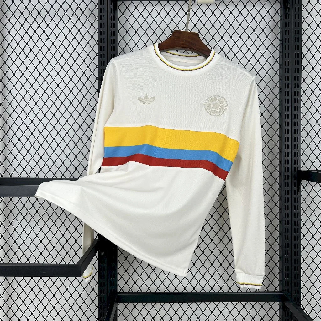 Colombia 2024 100th Anniversary Long Sleeves Jersey - Fans Version - ManixJersey