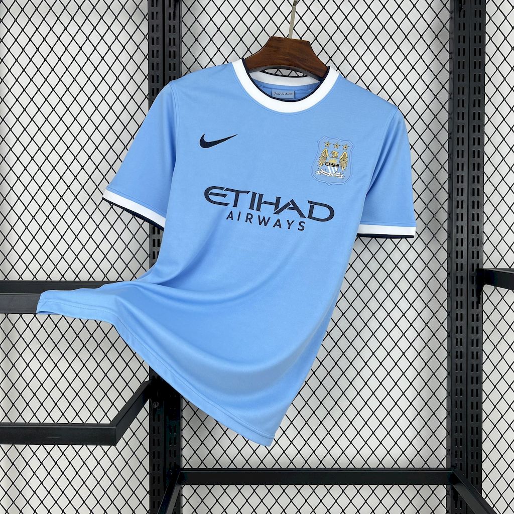 Retro Manchester City 2013-14 Home Jersey - ManixJersey