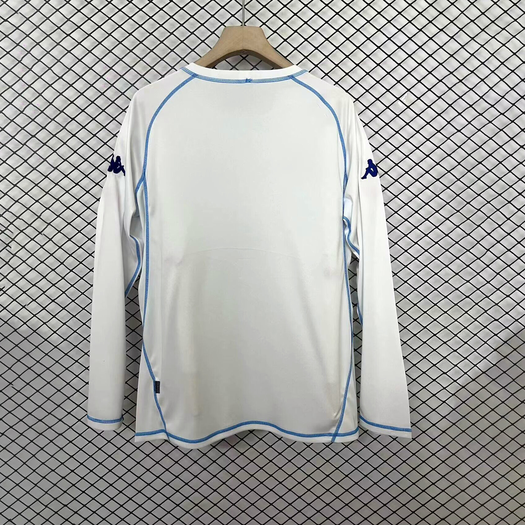 Retro AJ Auxerre 2003-04 Home Long Sleeves Jersey - ManixJersey