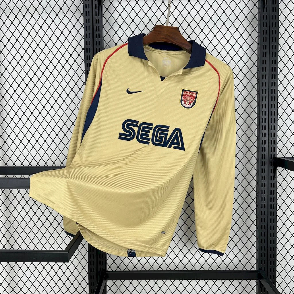 Retro Arsenal 2001-02 Away Long Sleeves Jersey - ManixJersey