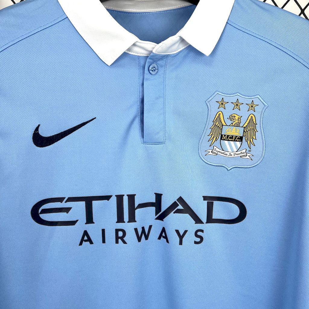 Retro Manchester City 2015-16 Home Jersey - ManixJersey