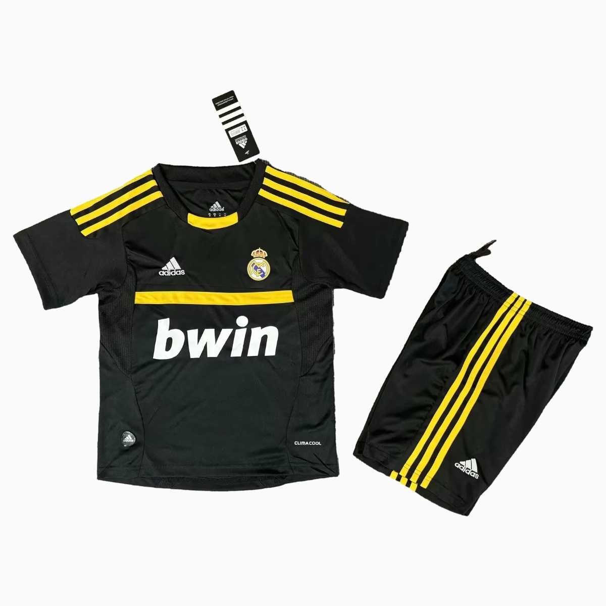 Retro Real Madrid 11-12 Black Goalkeeper Kids Kit - ManixJersey