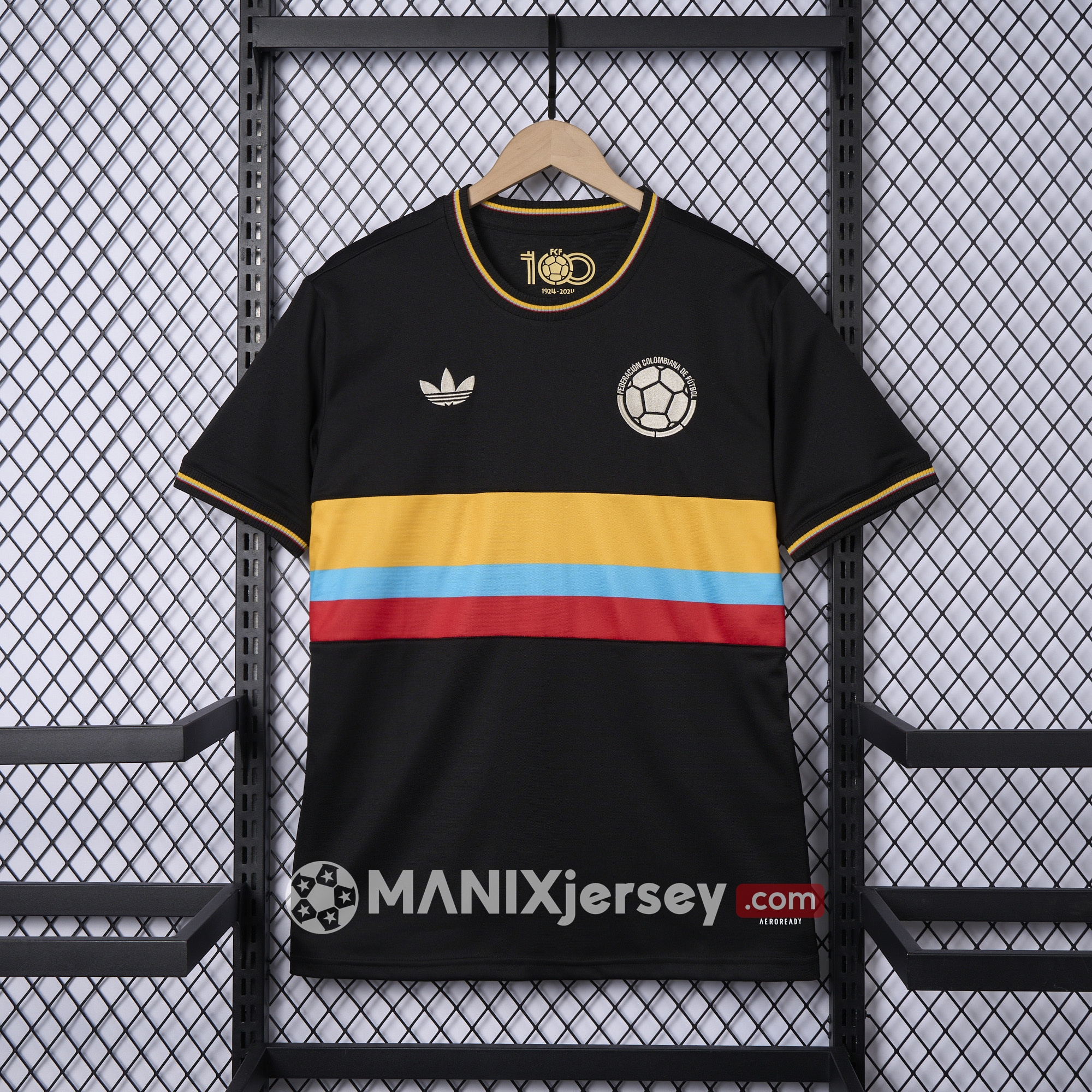 Colombia 2024 100th Anniversary Black Jersey - Fans Version - ManixJersey