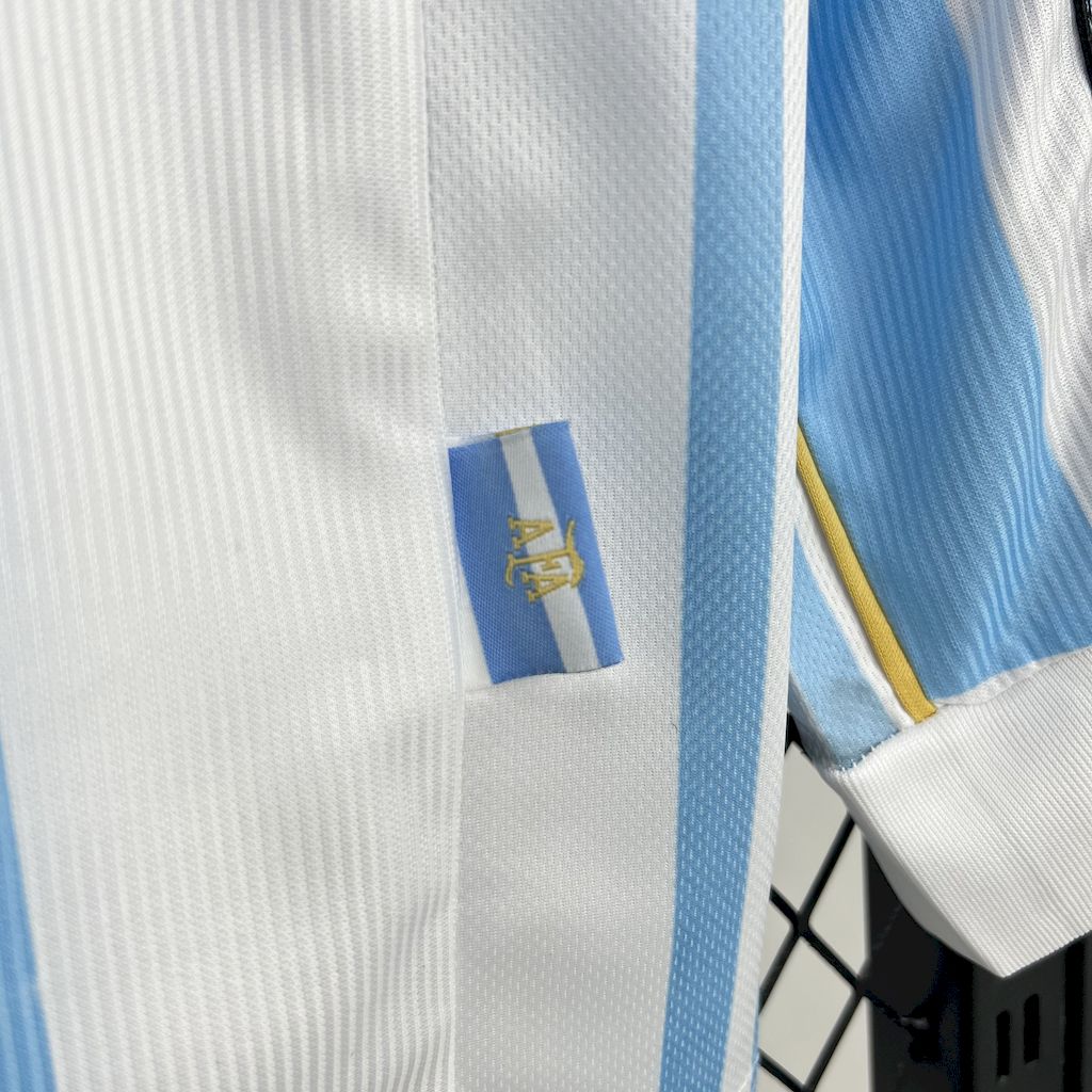 Retro Argentina 1998 Home Long Sleeves Jersey - ManixJersey