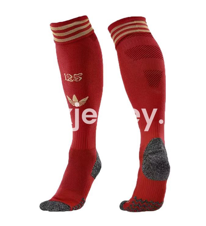 Bayern Munich 2025 125th Anniversary Socks - Red - ManixJersey