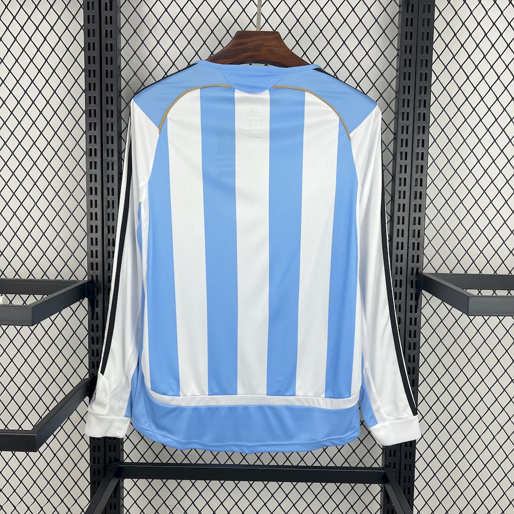 Retro Argentina 2006 Home Long Sleeves Jersey - ManixJersey