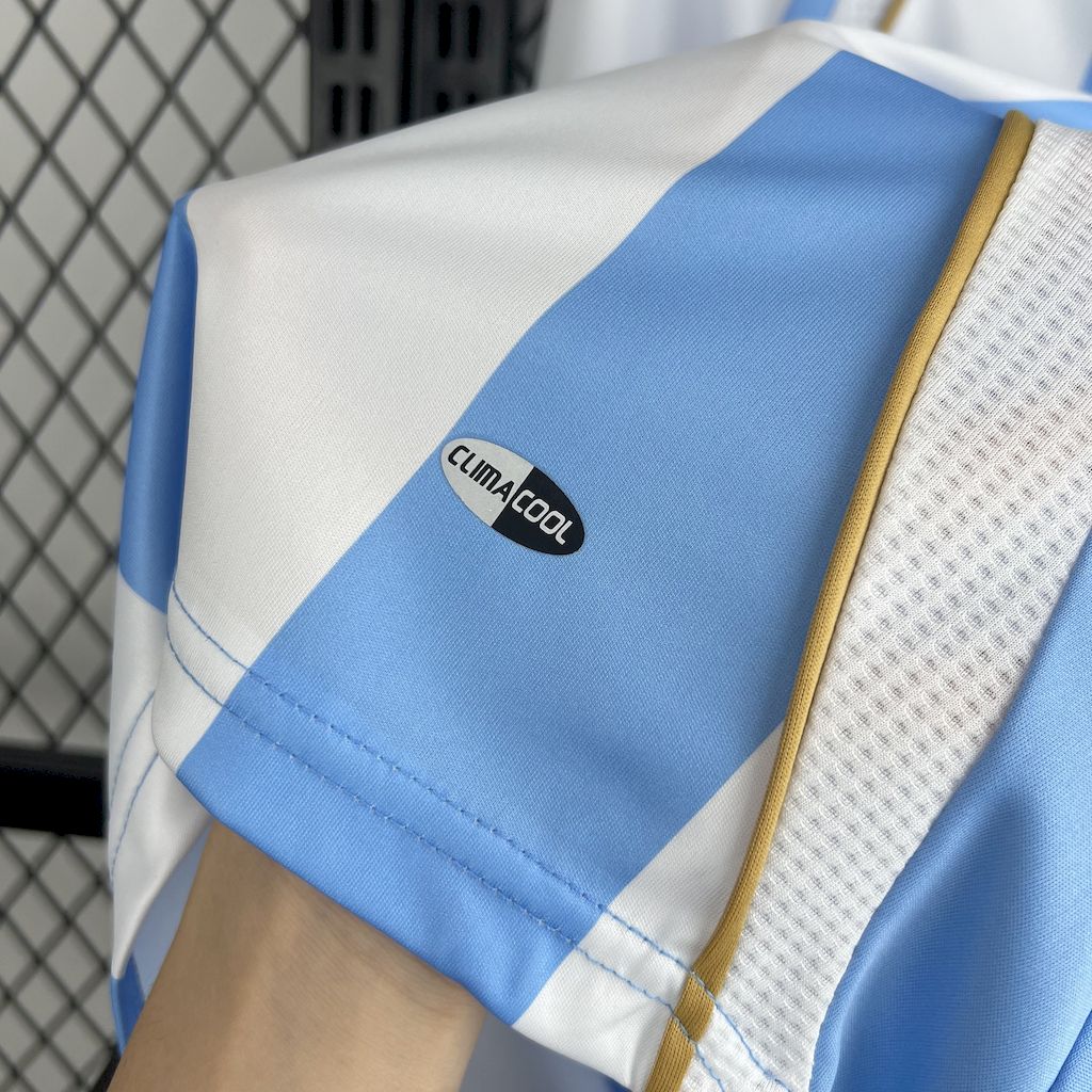 Retro Argentina 2006 Home Long Sleeves Jersey - ManixJersey