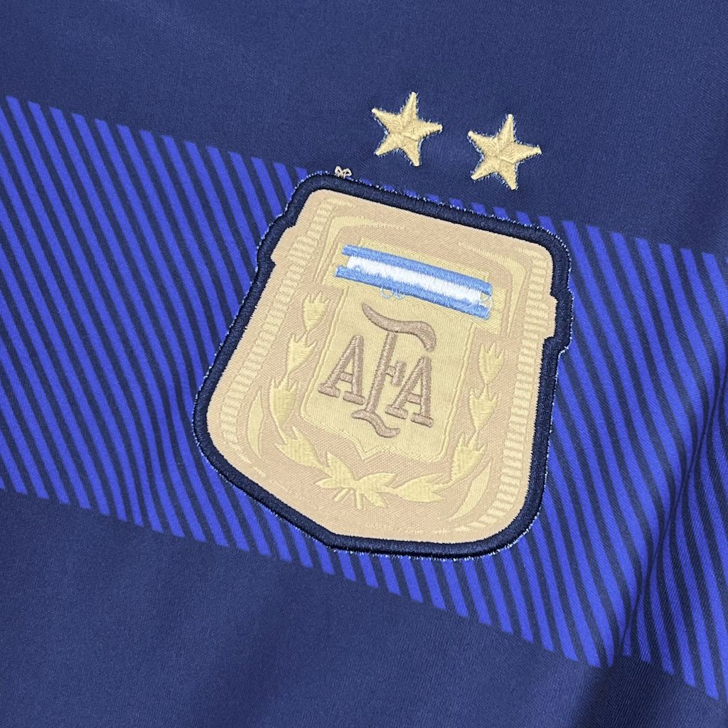 Retro Argentina 2014 Away Long Sleeves Jersey - ManixJersey