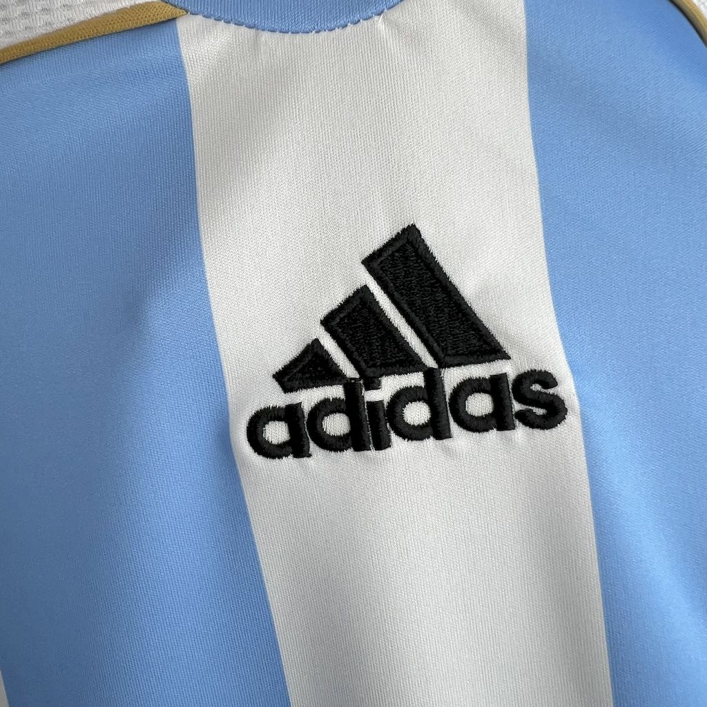 Retro Argentina 2006 Home Long Sleeves Jersey - ManixJersey