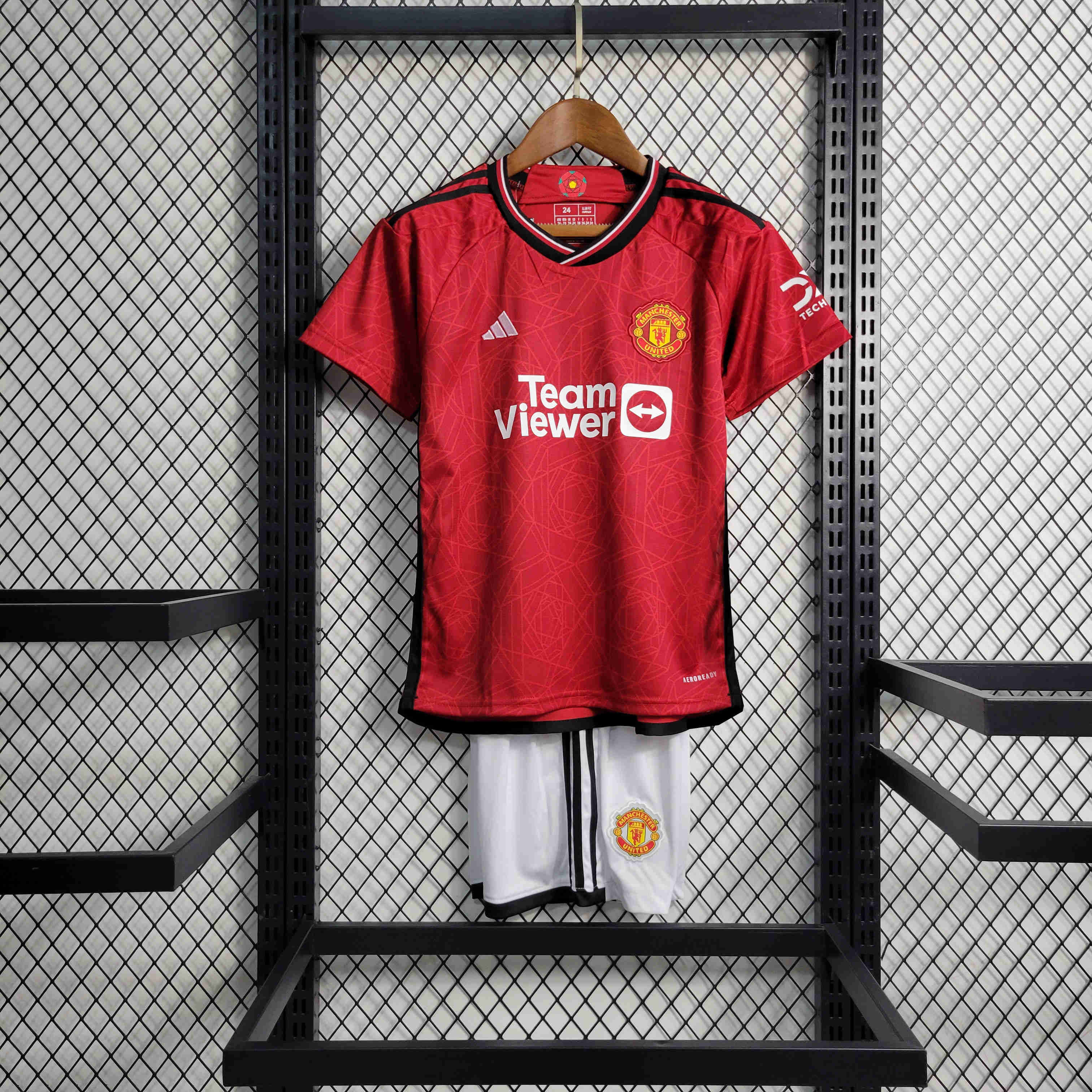 23-24 Manchester United Home Kids Kit - ManixJersey