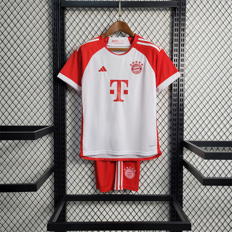 Bayern Munich 23-24 Home Kids Kit - ManixJersey