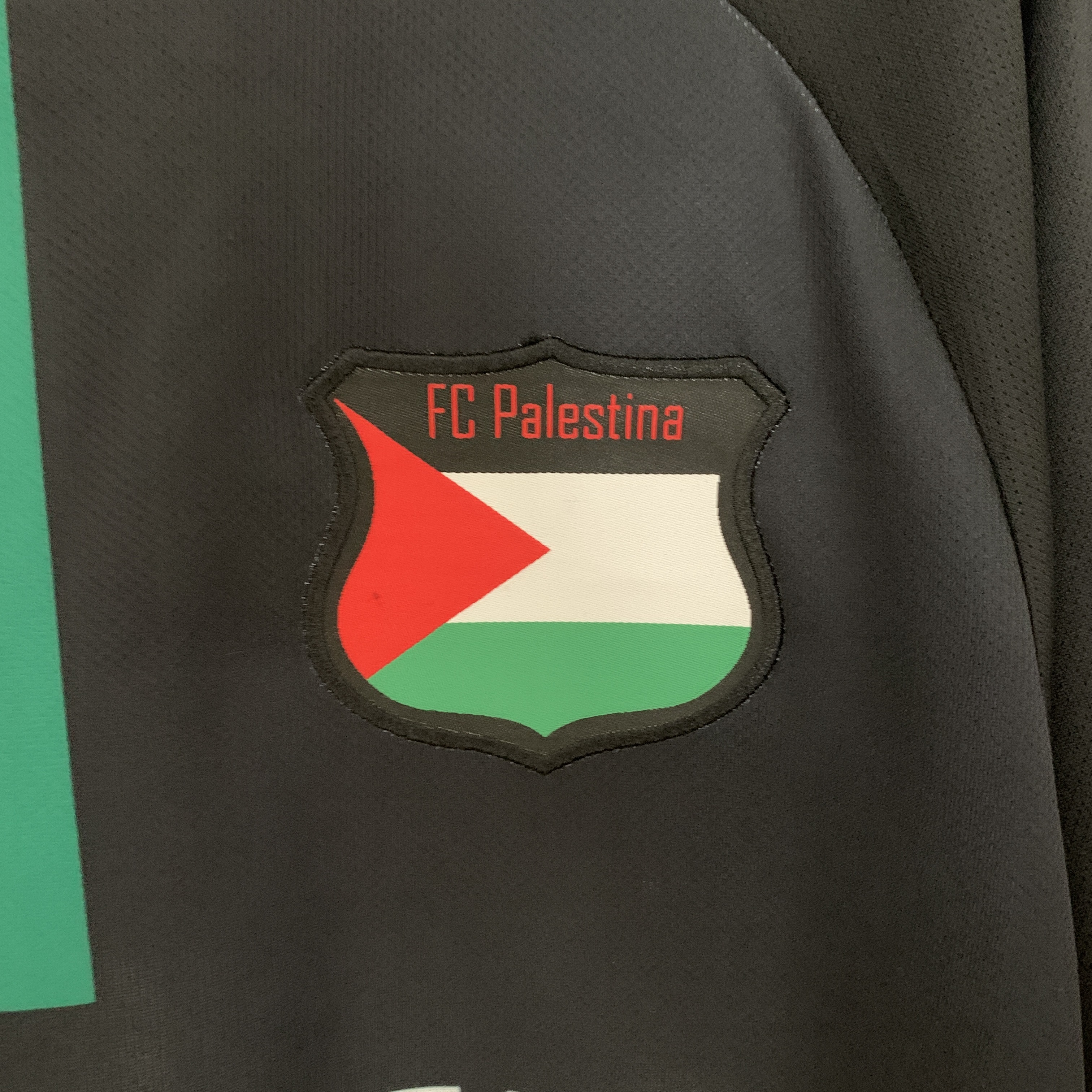 FC Palestina 23-24 Black Centre Striped Jersey - Fans Version - ManixJersey