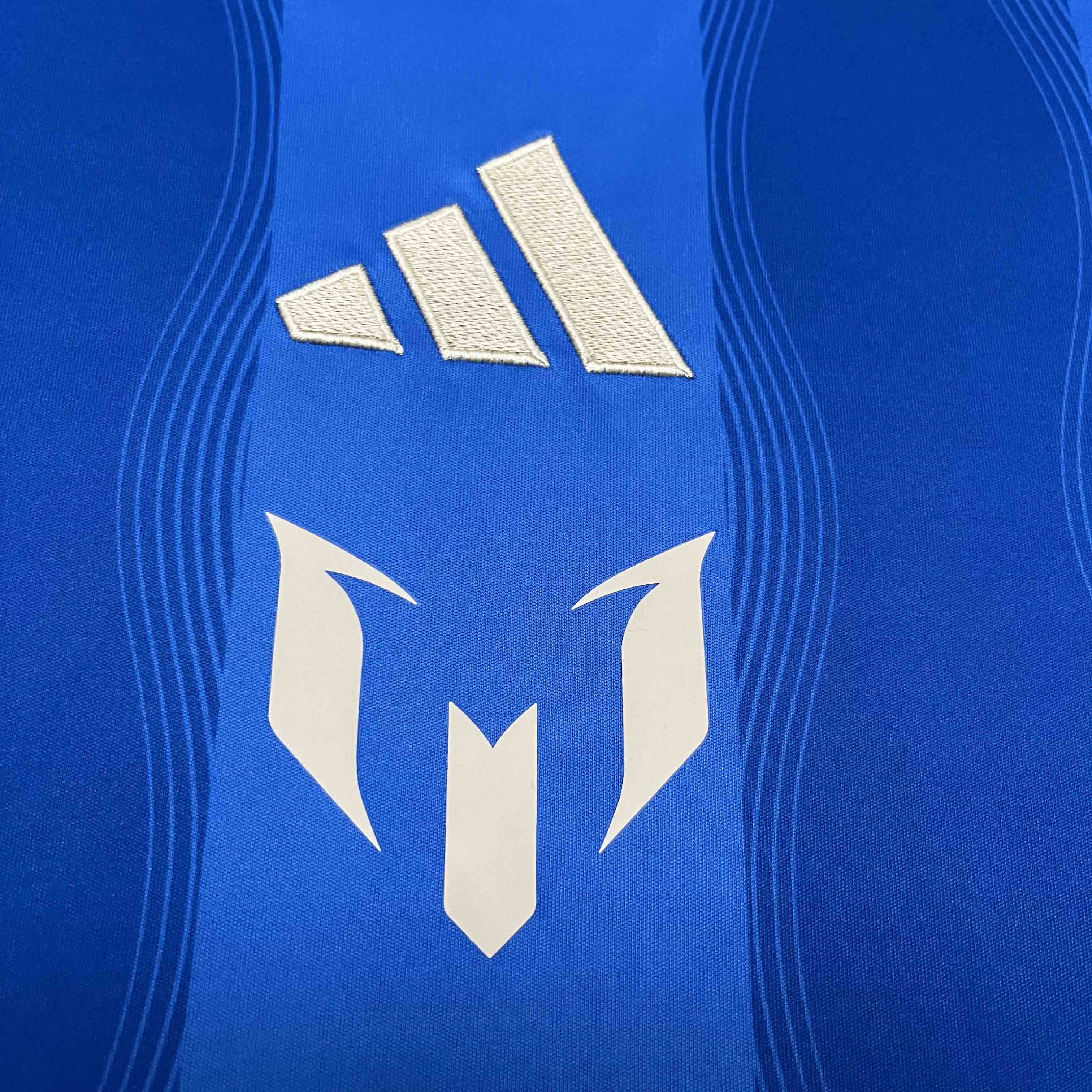 Argentina M-E-.S-S-I 2024 Blue Training Jersey - Fans Version - ManixJersey