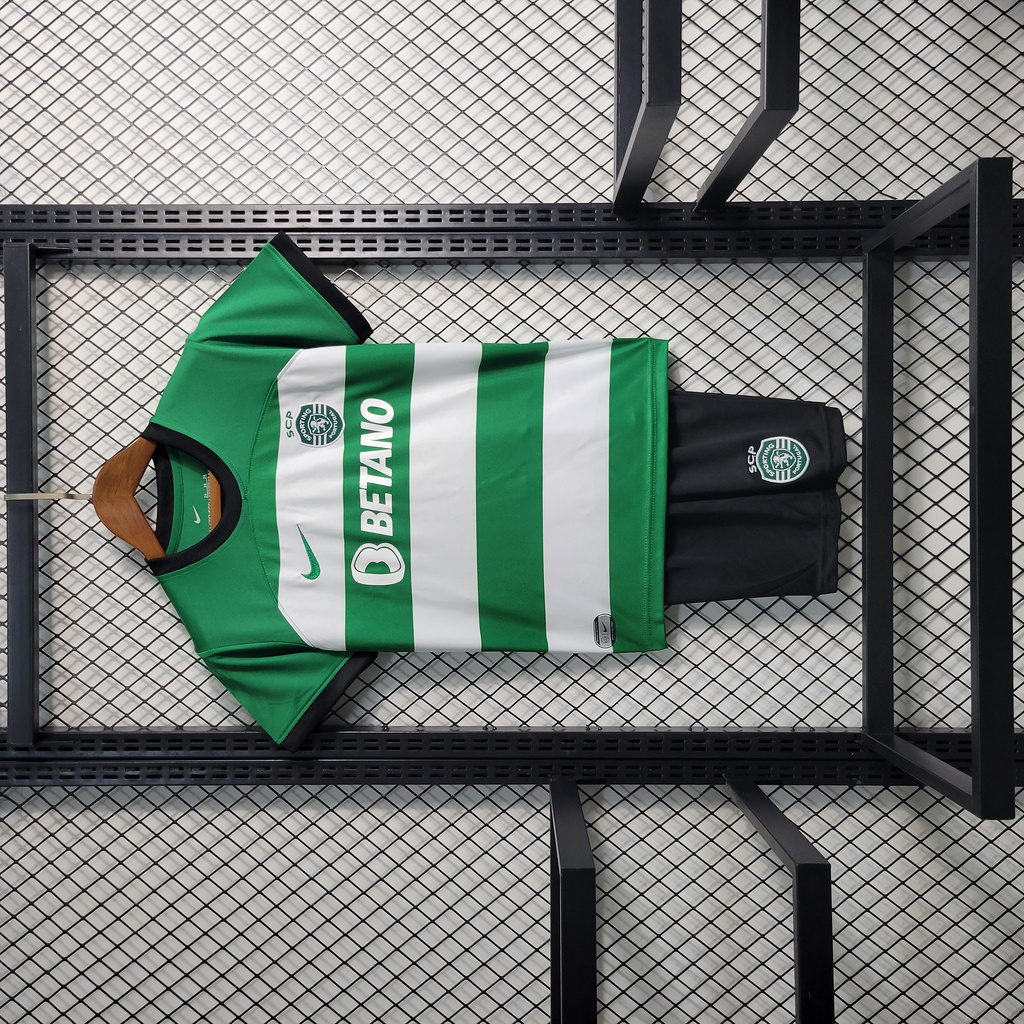 Sporting CP Portugal 23-24 Home Kids Kit - ManixJersey