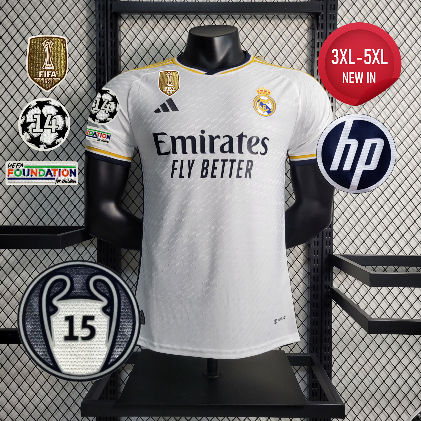 Real Madrid 23-24 Home Stadium Jersey - Player Version - ManixJersey