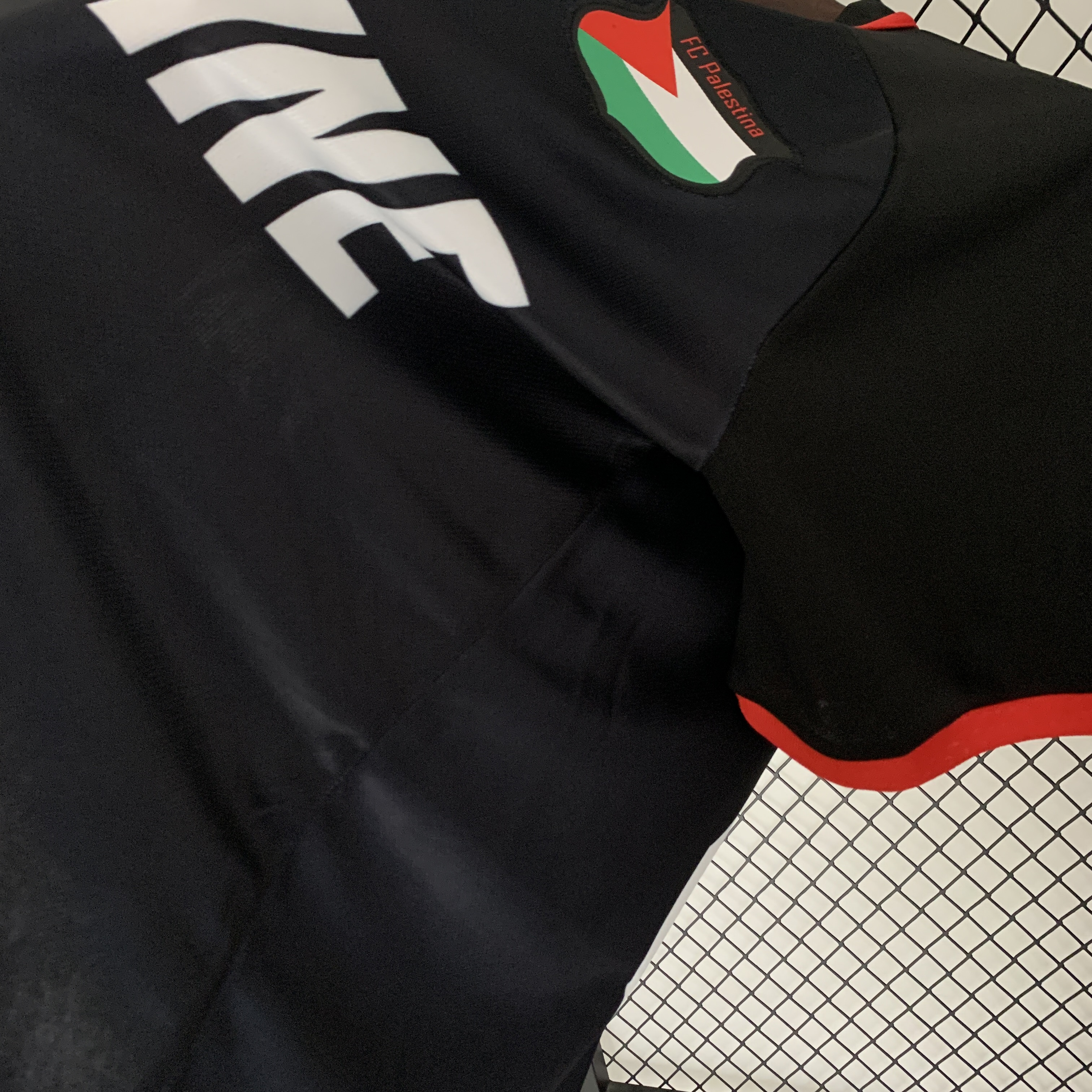 FC Palestina 23-24 Black Centre Striped Jersey - Fans Version - ManixJersey