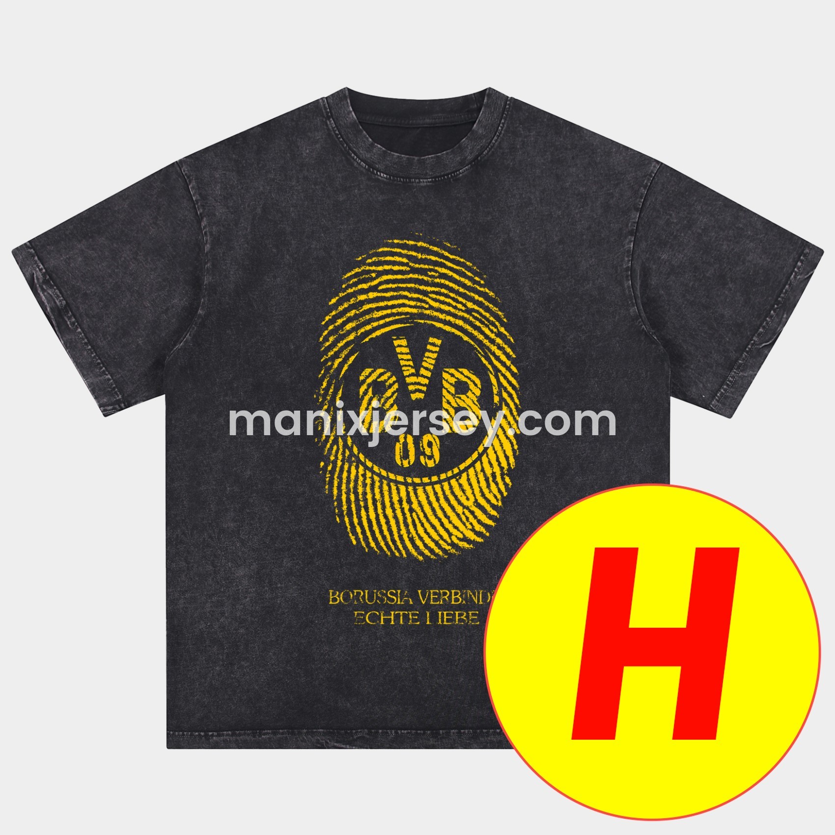 Dortmund Oversized Washed T-Shirt - ManixJersey