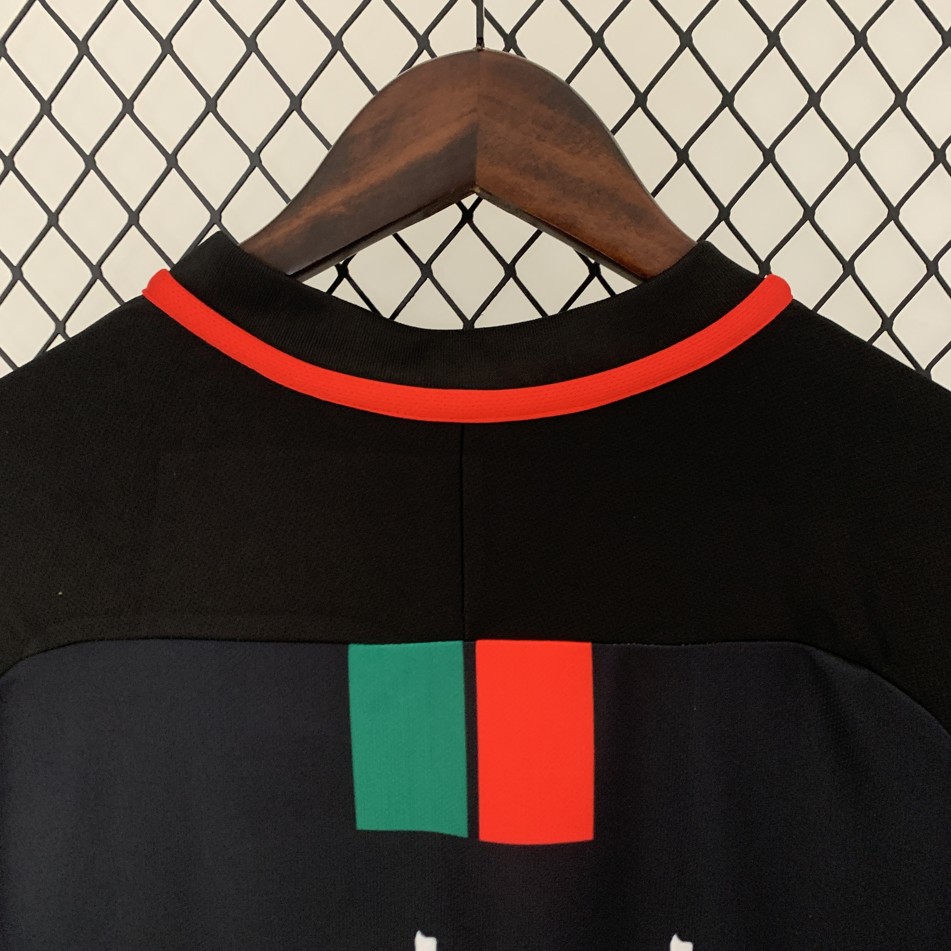 FC Palestina 23-24 Black Centre Striped Jersey - Fans Version - ManixJersey