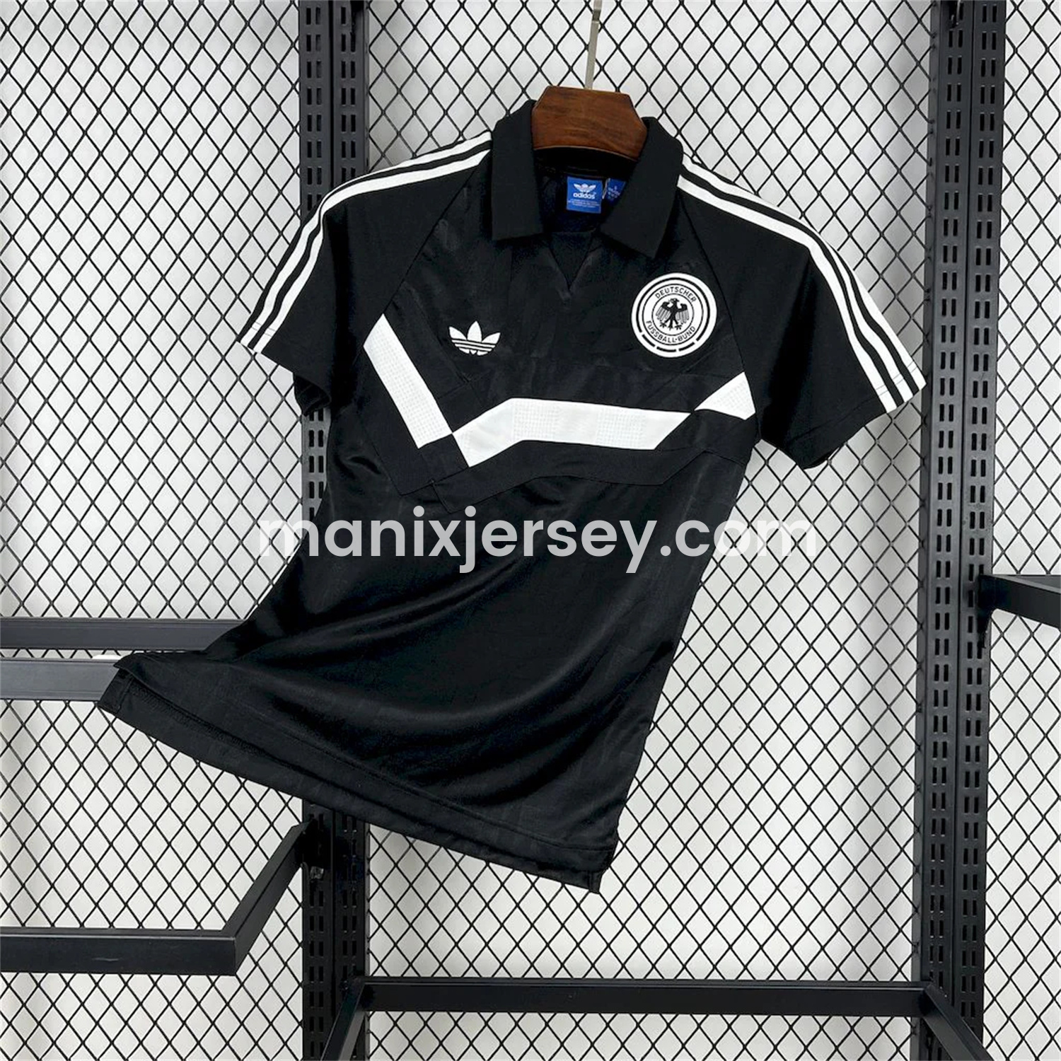 Retro Germany 1988-91 Terrace Black Jersey - ManixJersey